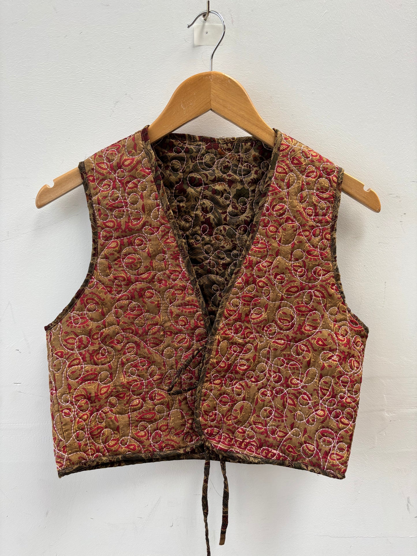 Melissa Silk Reversible Waistcoat M - 090