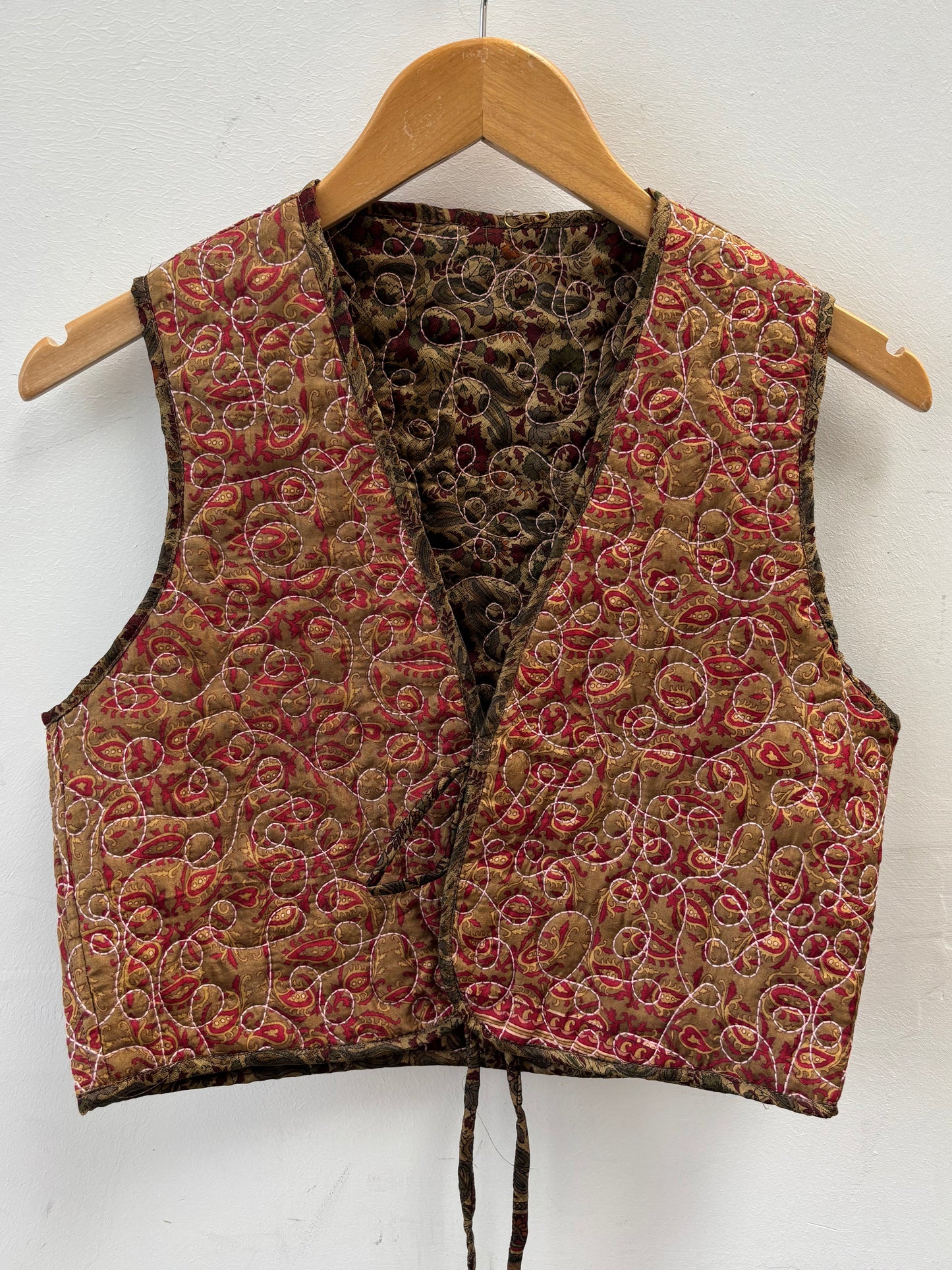 Melissa Silk Reversible Waistcoat M - 090