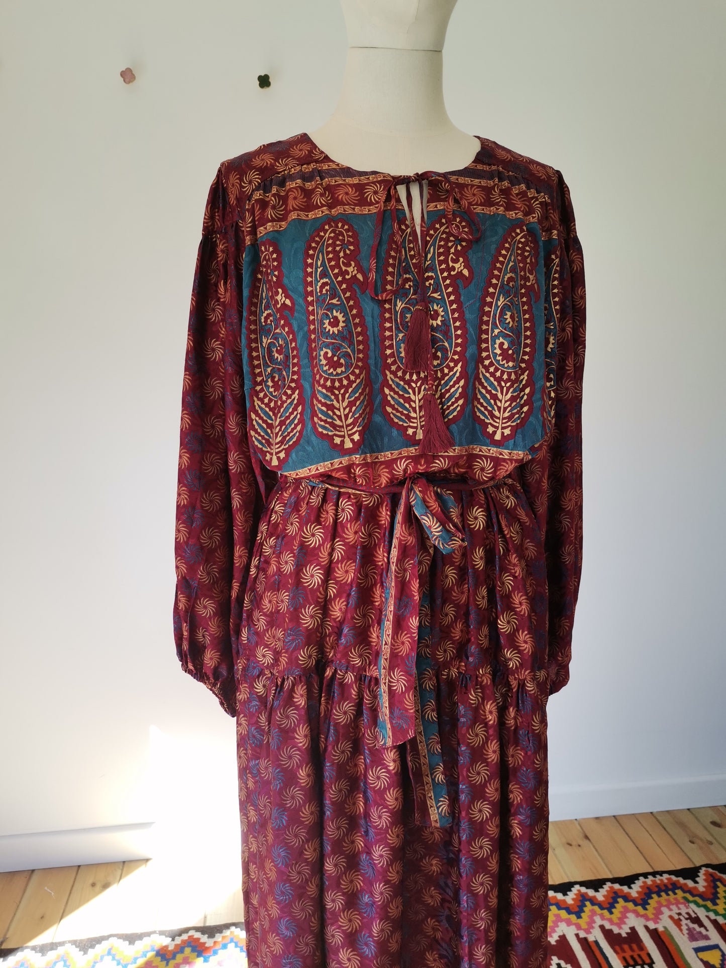 Lola Silk Dress L - 002