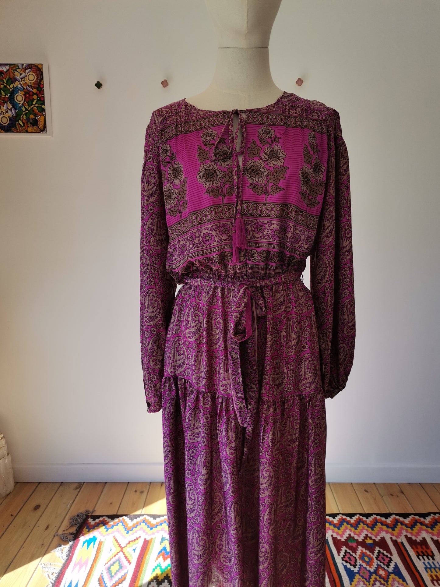 Lola Silk Dress M - 005