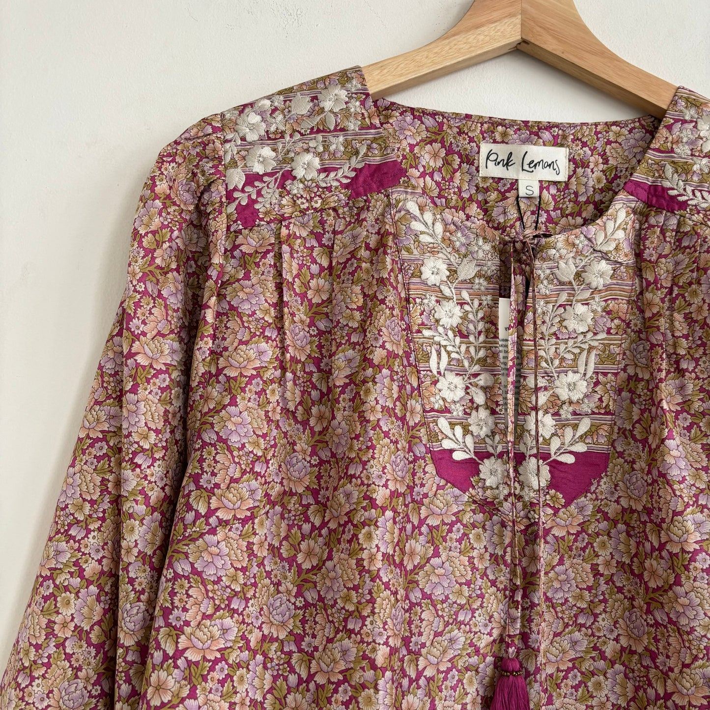Lolita Embroidered Silk Blouse 179 - S