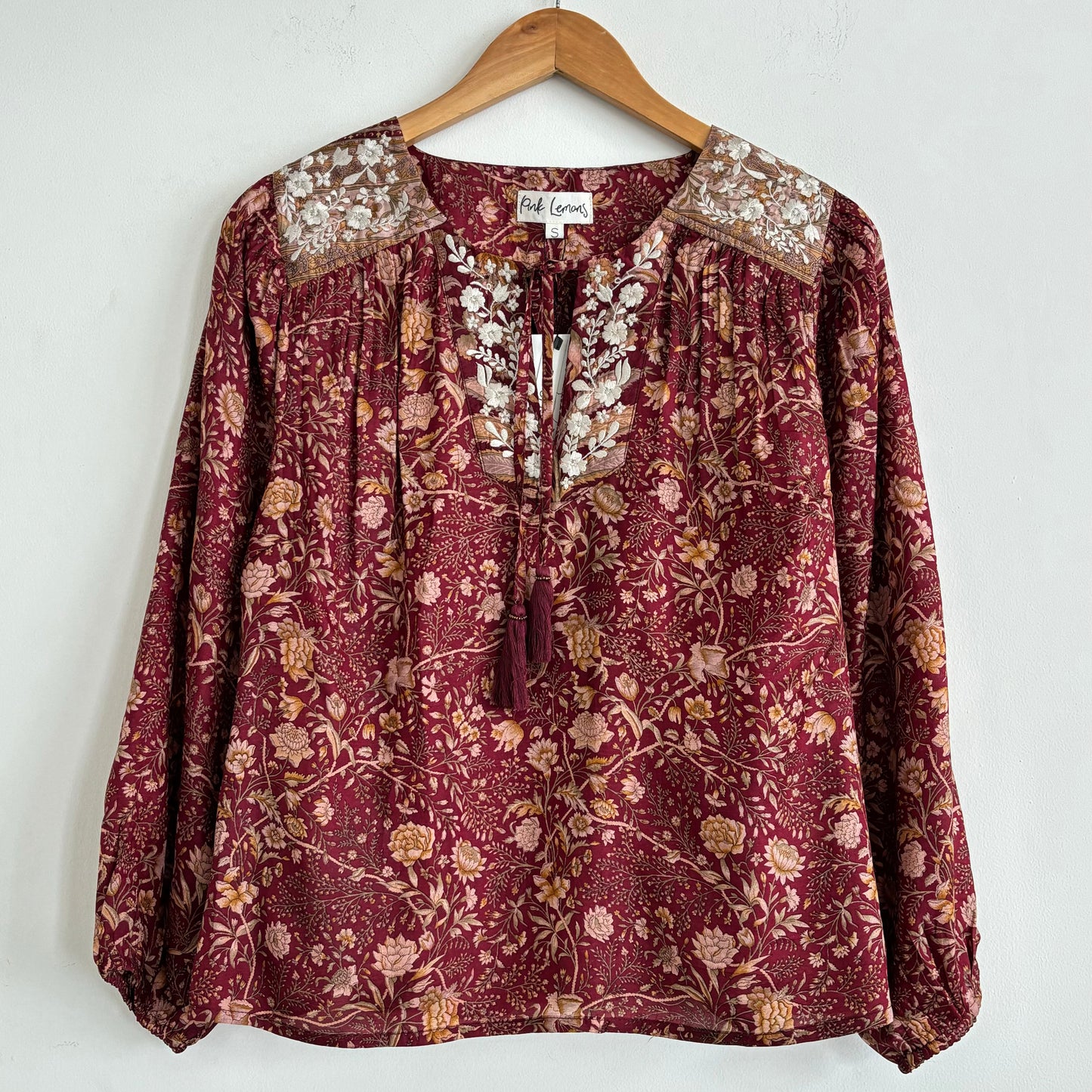 Lolita Embroidered Silk Blouse 177 - M