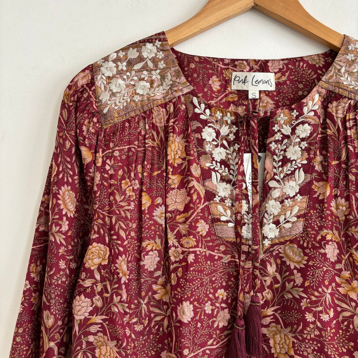 Lolita Embroidered Silk Blouse 177 - M