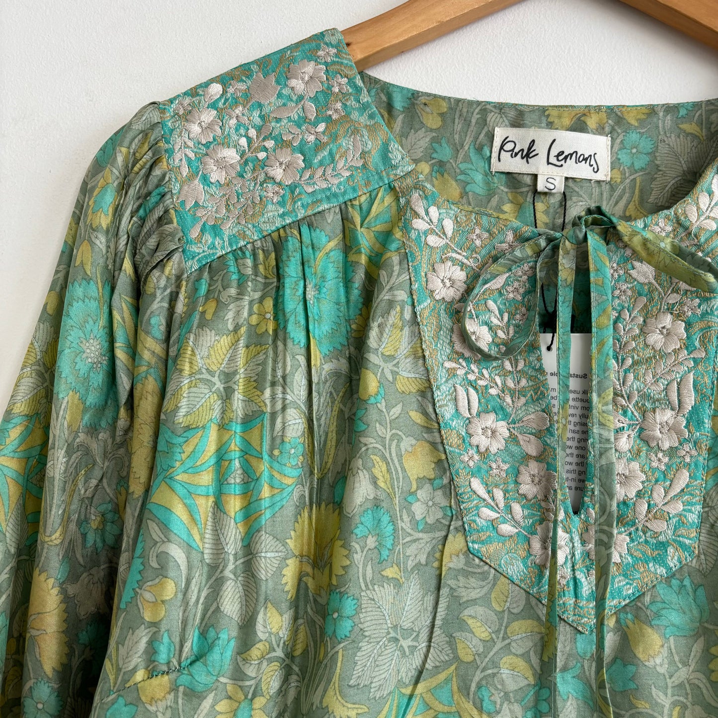 Lolita Embroidered Silk Blouse 175 - S