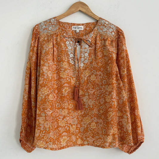 Lolita Embroidered Silk Blouse 167 - M