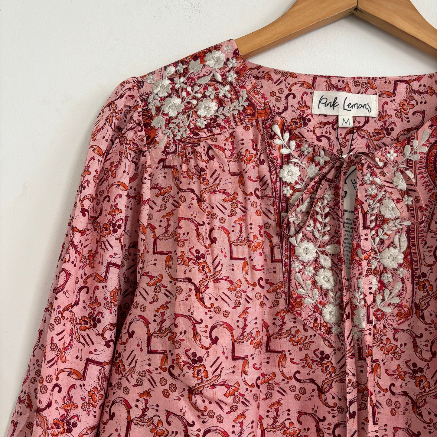 Lolita Embroidered Silk Blouse 151 - M