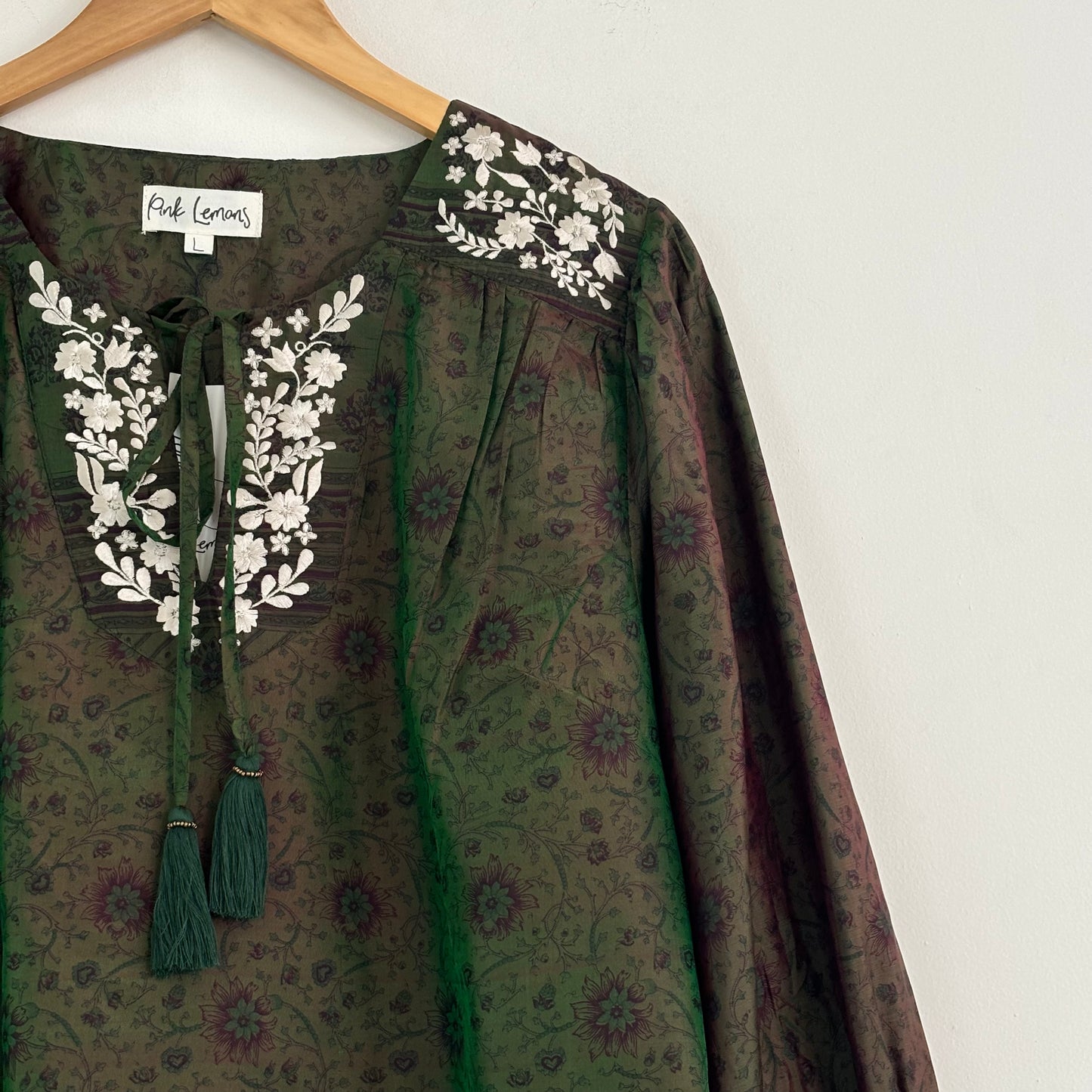 Lolita Embroidered Silk Blouse 134 - M