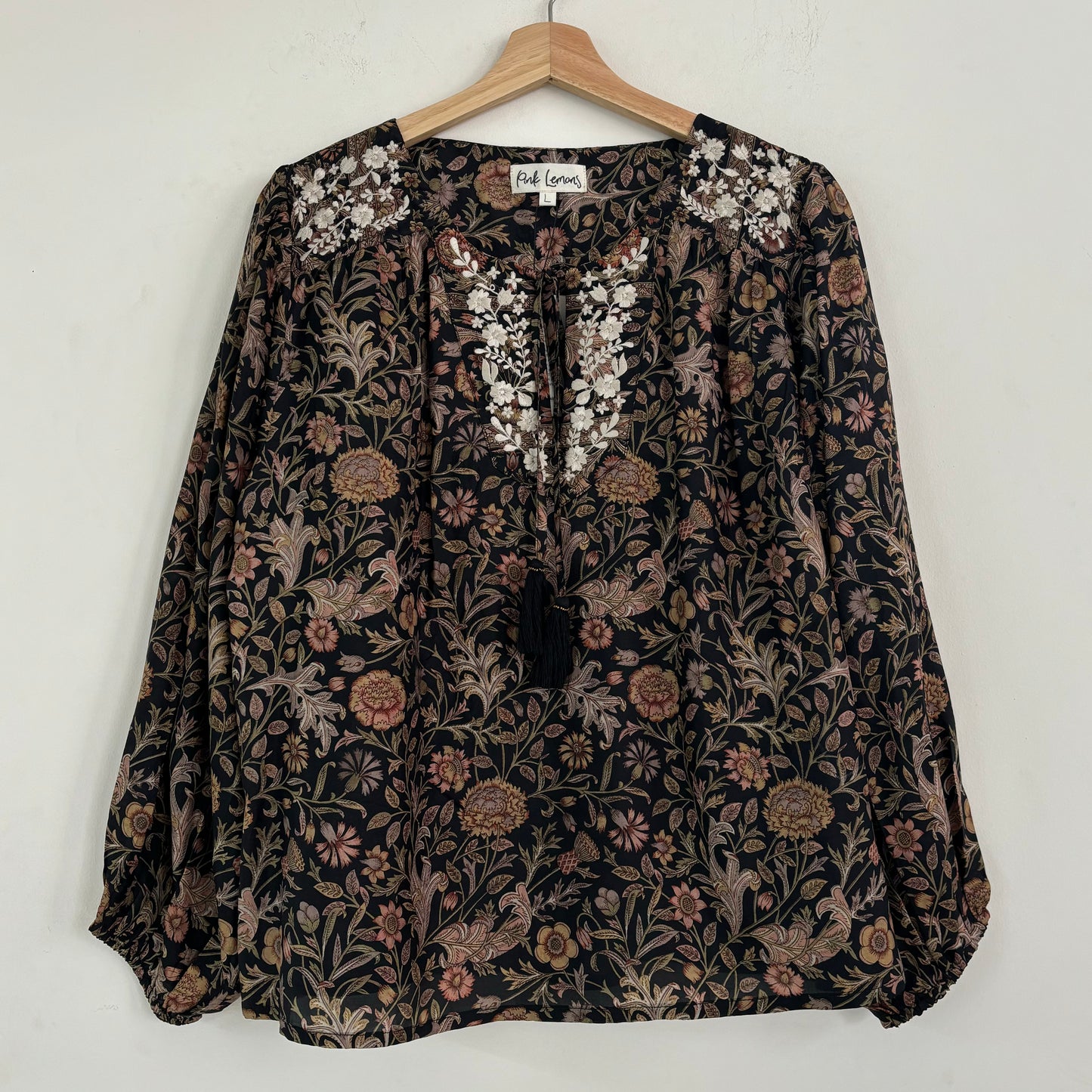 Lolita Embroidered Silk Blouse 131 - L