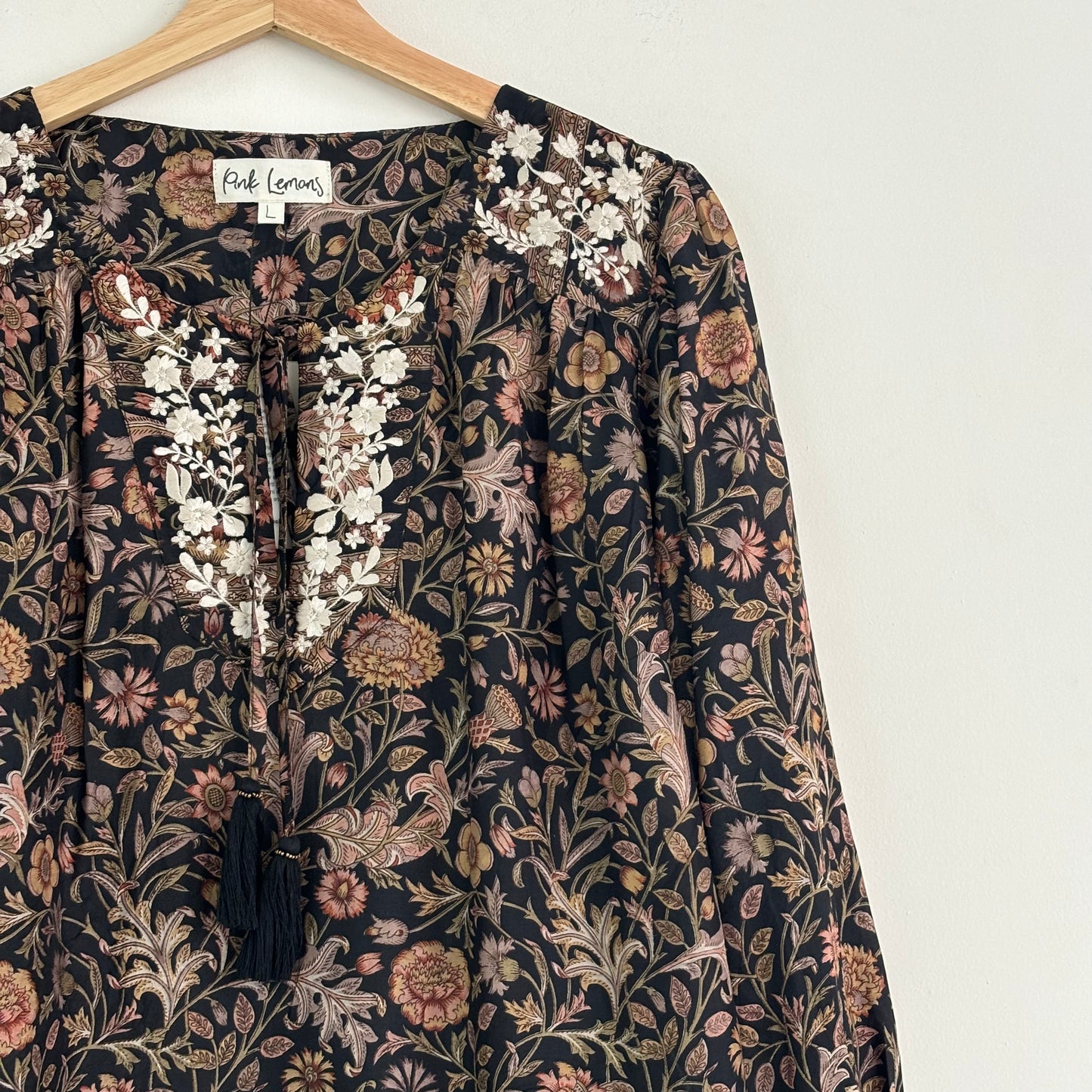Lolita Embroidered Silk Blouse 131 - L
