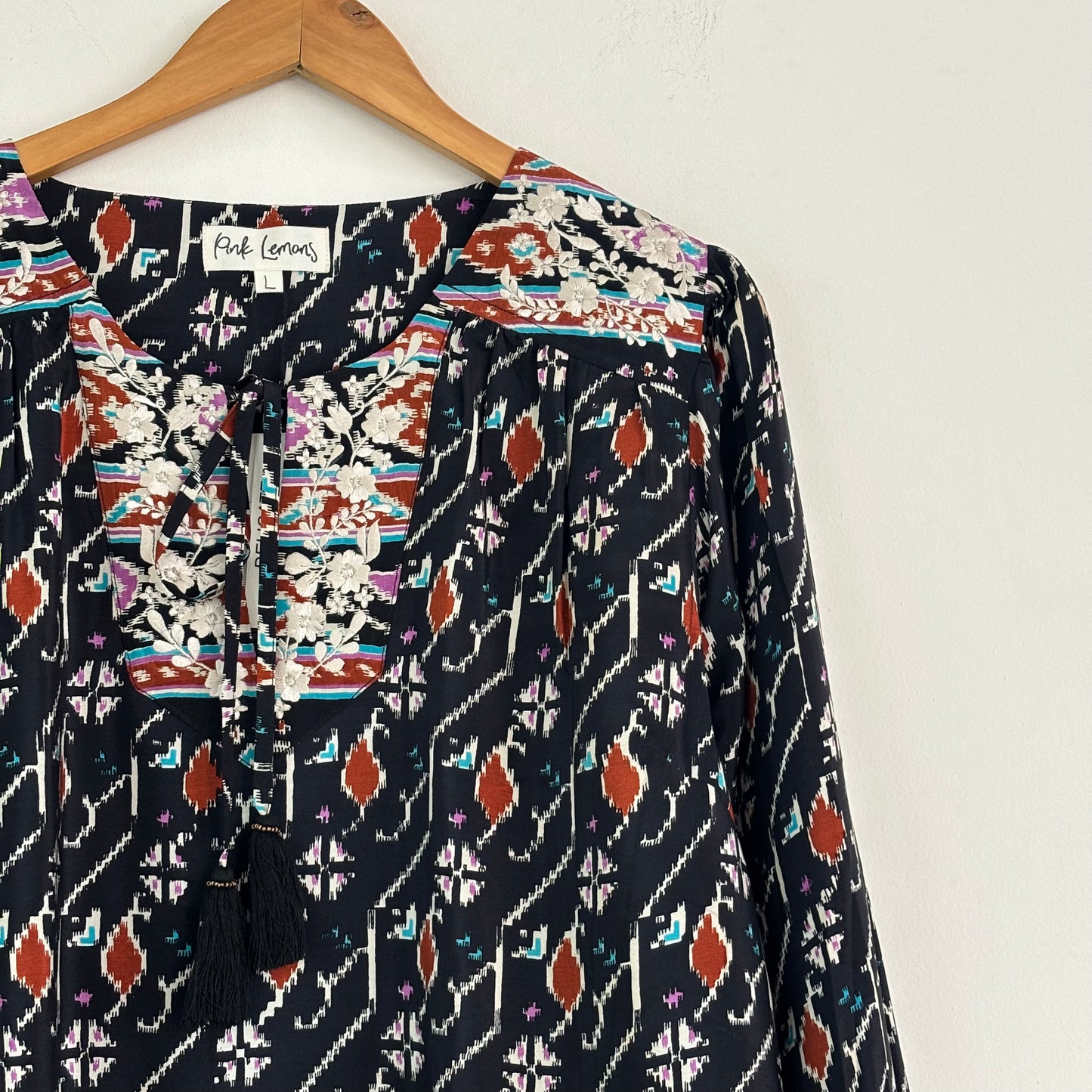 Lolita Embroidered Silk Blouse 127 - L