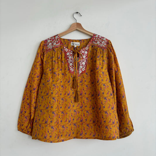 Lolita Embroidered Silk Blouse 112 - S
