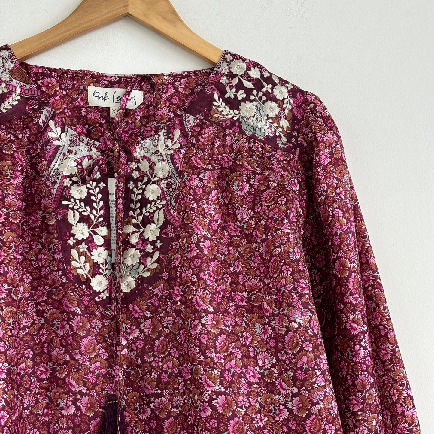 Lolita Embroidered Silk Blouse 107 - M