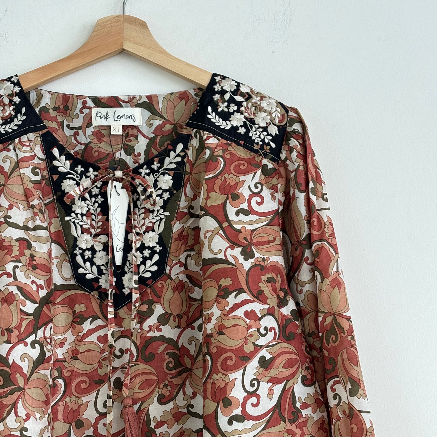 Lolita Embroidered Silk Blouse 109 - M