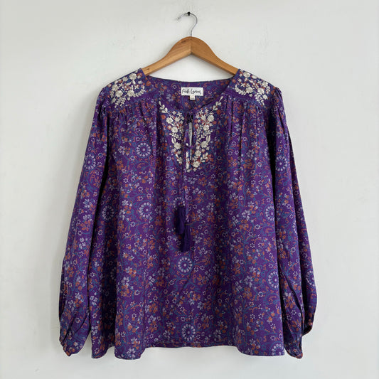 Lolita Embroidered Silk Blouse 103 - XXXL
