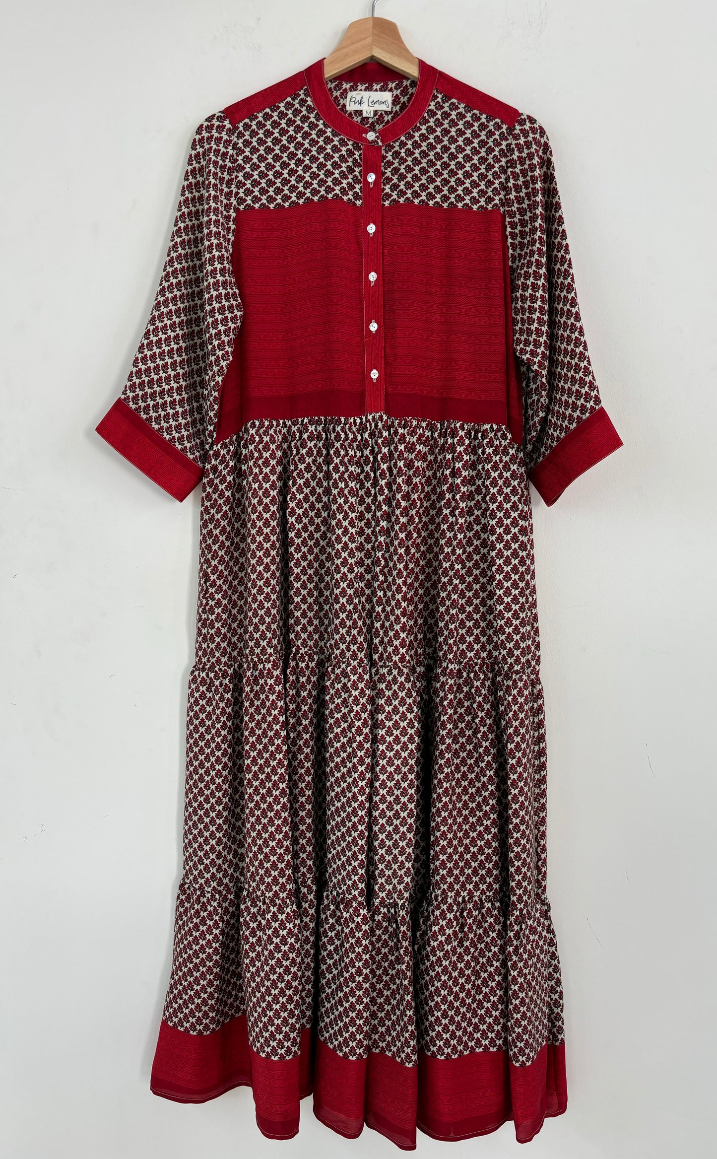 Prairie Round Neck Silk Dress 250 - M