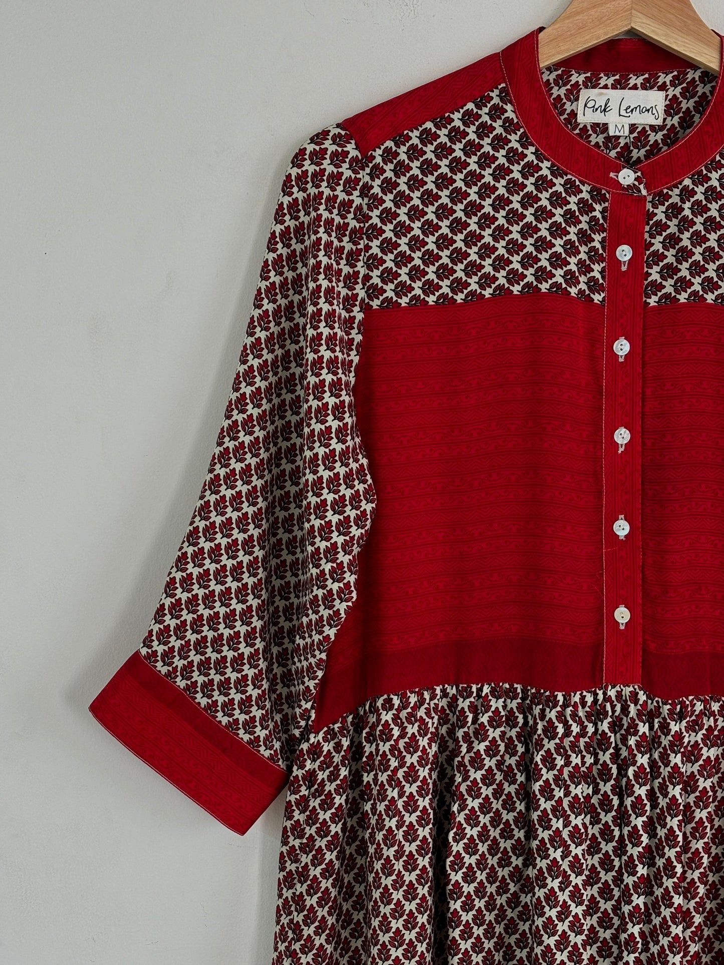 Prairie Round Neck Silk Dress 250 - M