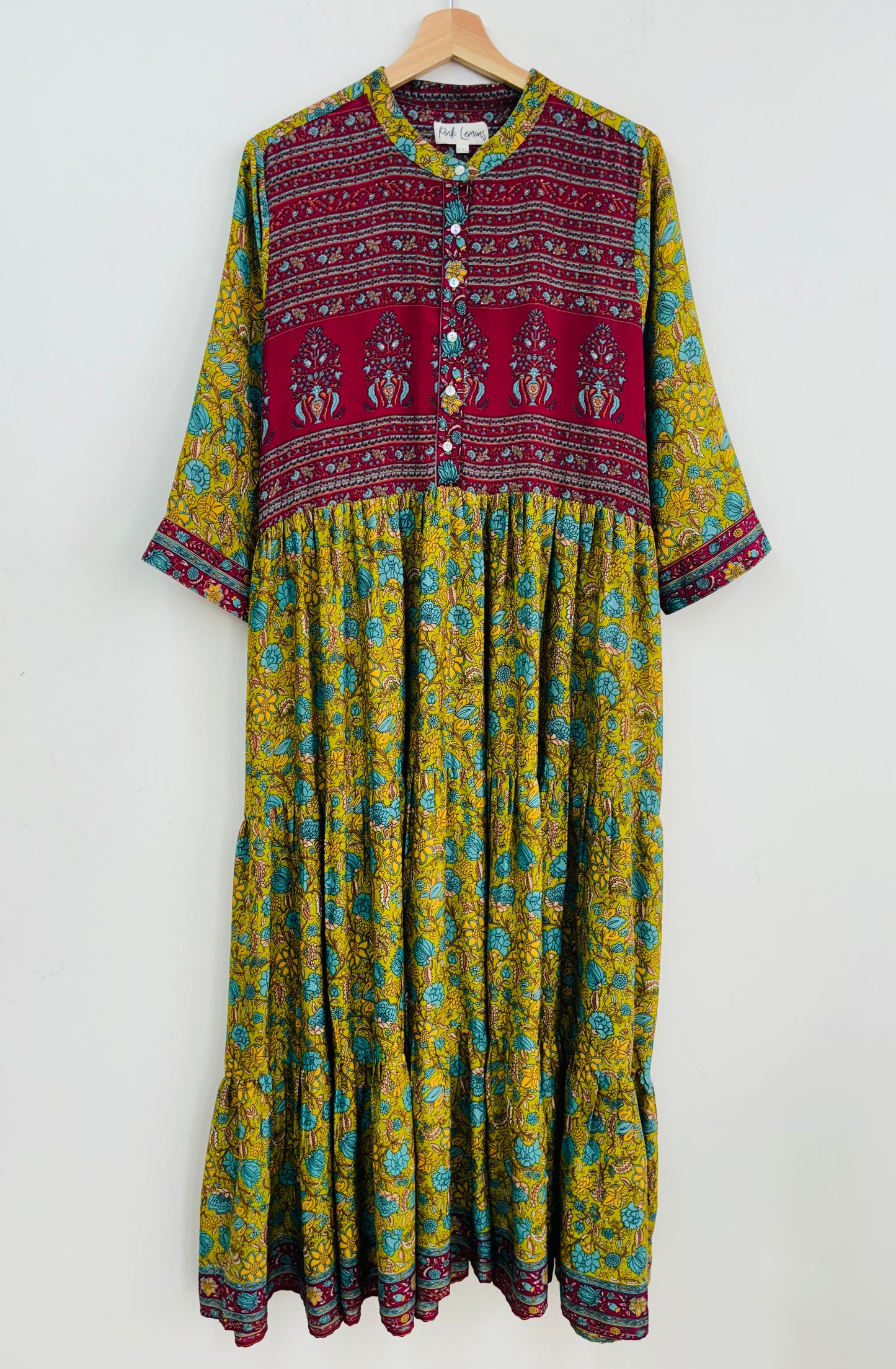 Prairie Round Neck Silk Dress 315 - XXL