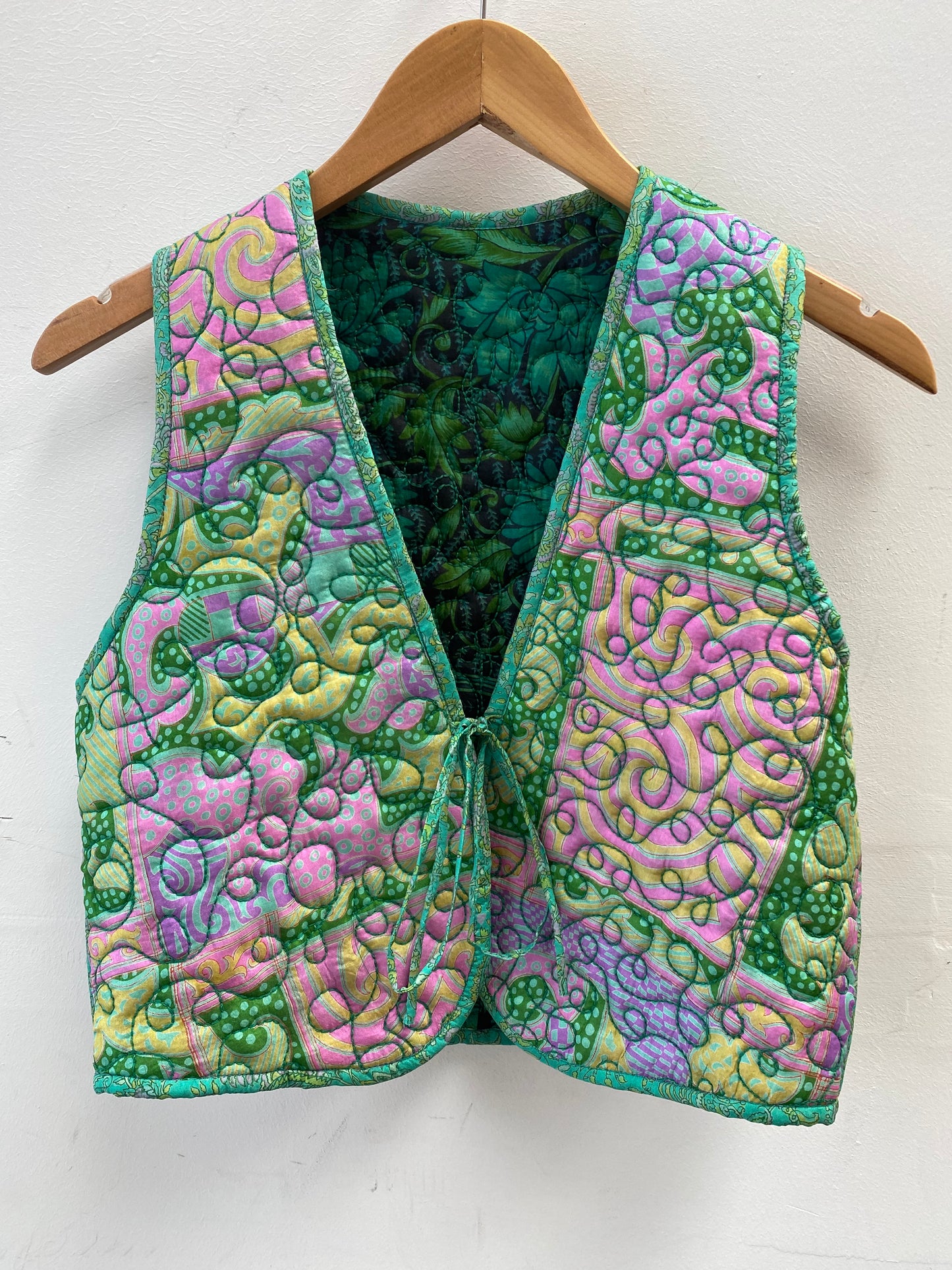 Melissa Silk Reversible Waistcoat S - 085