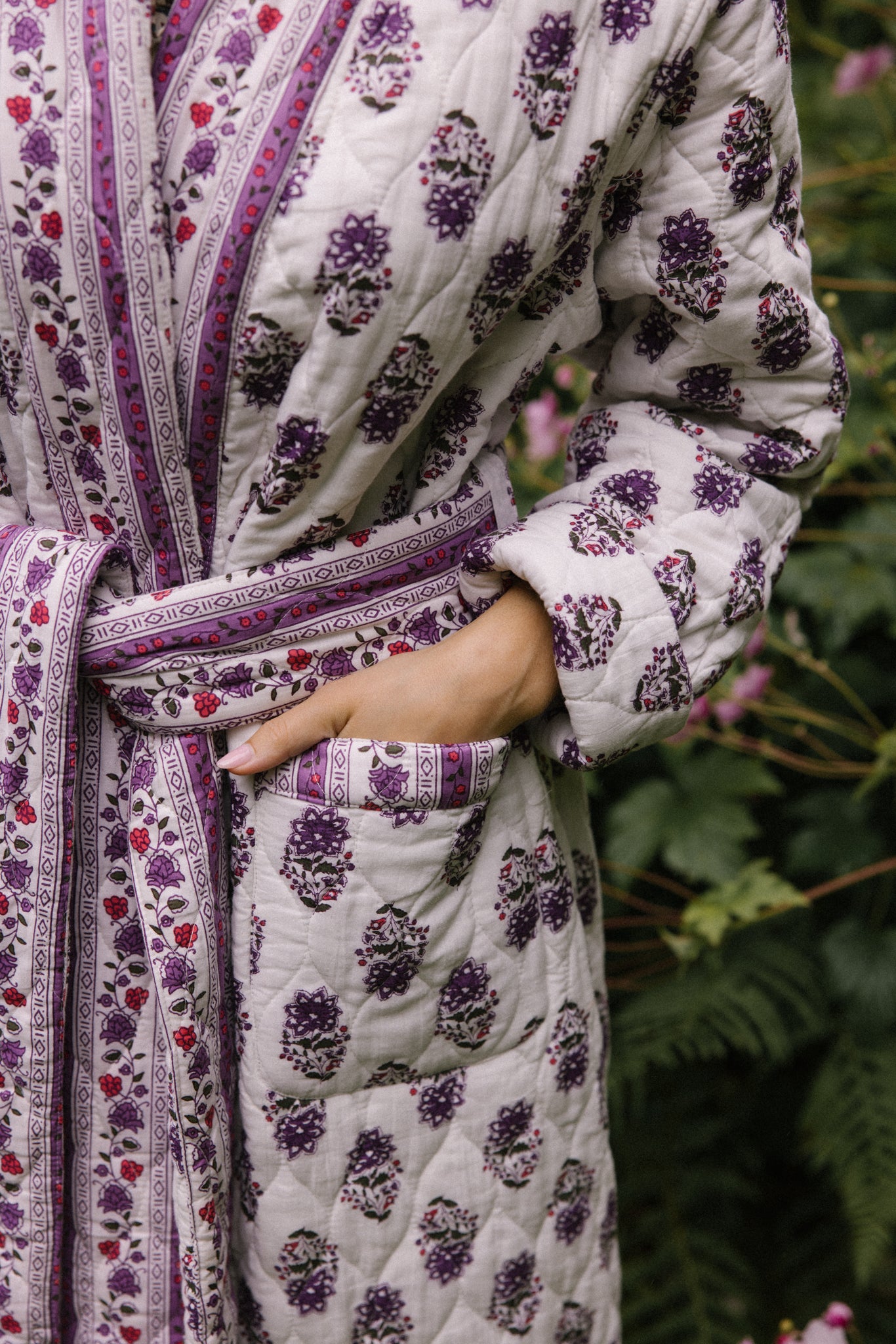 Reversible Quilted Dressing Gown - Roxanne