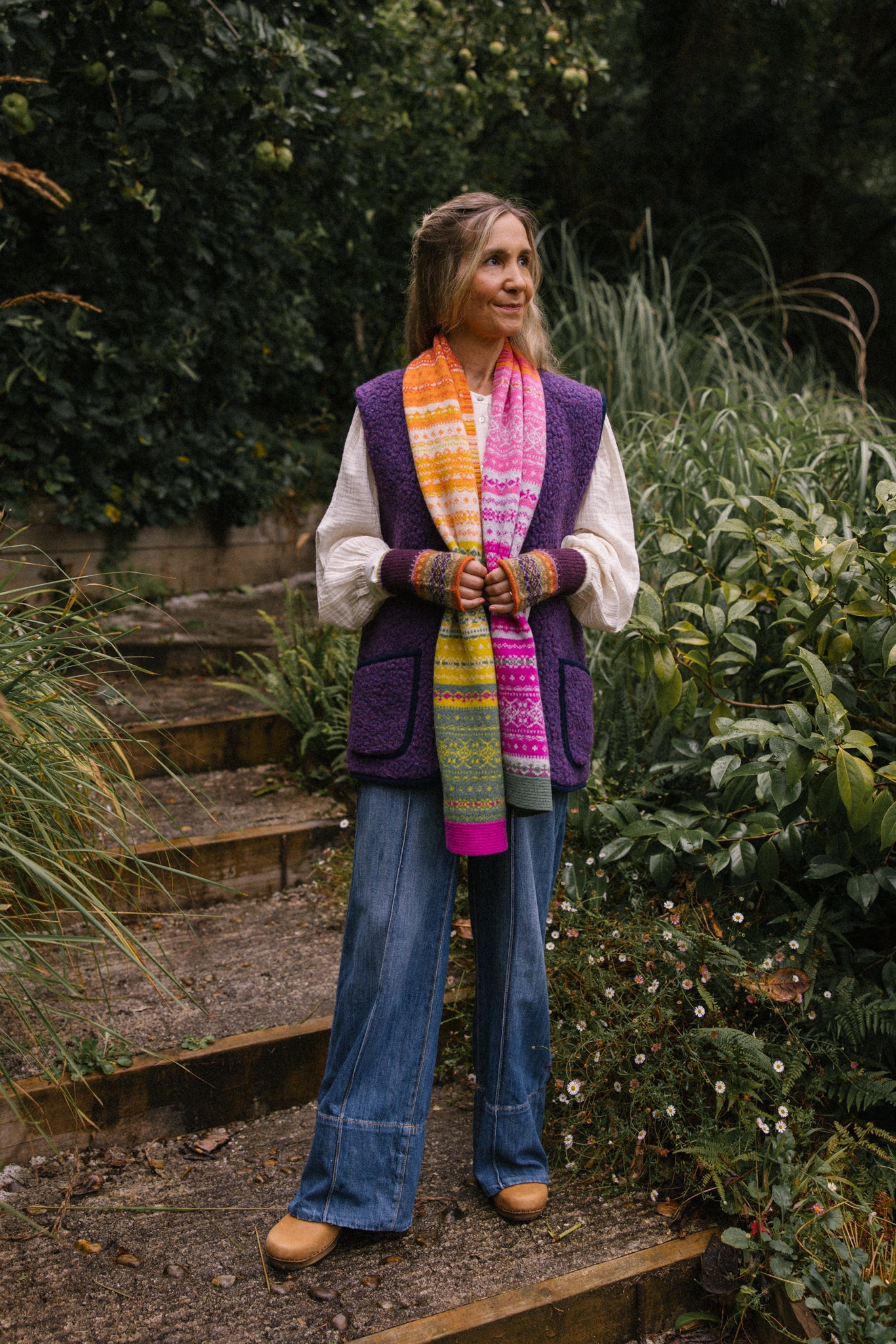 Wool Gilet - Violet