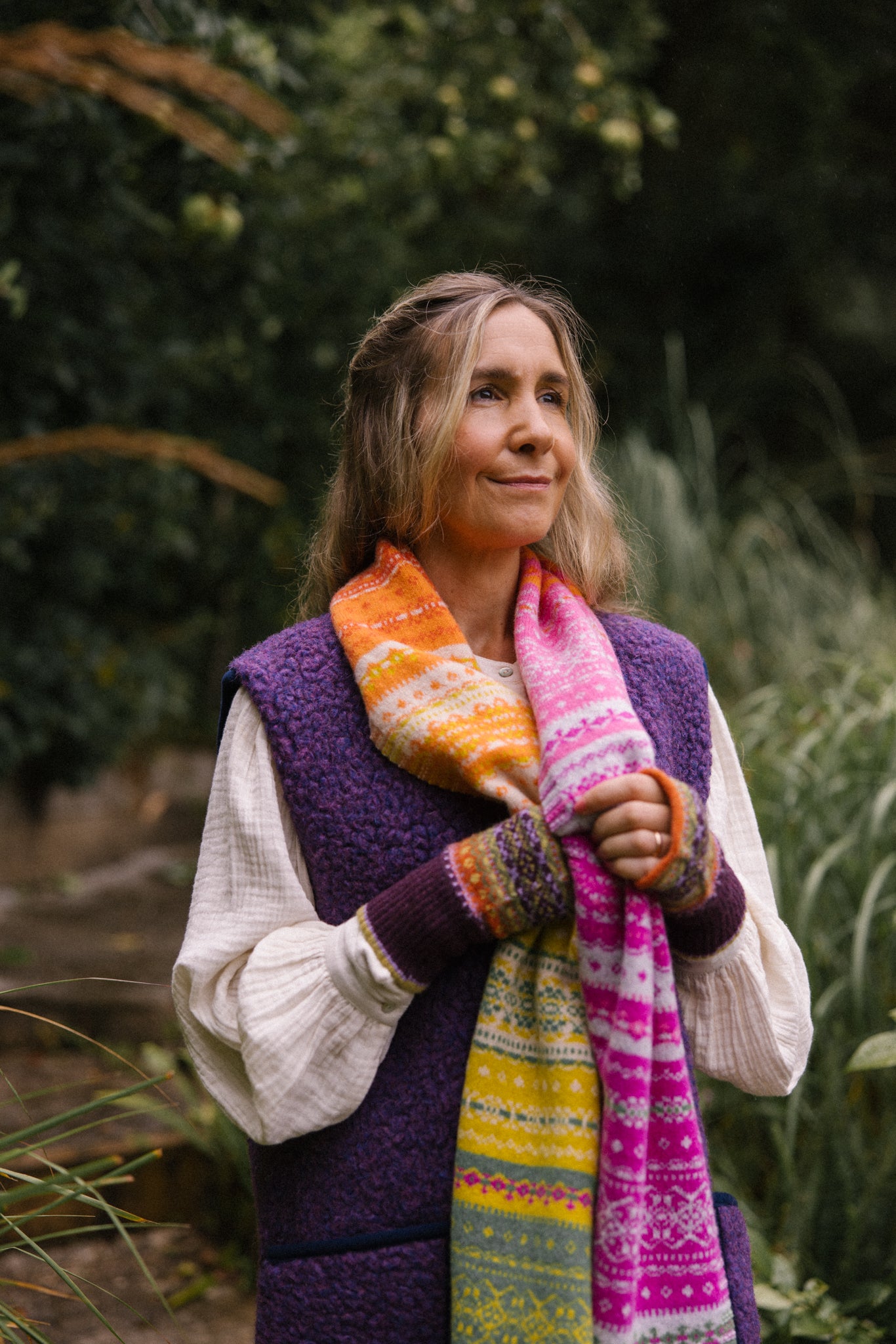 Wool Gilet - Violet