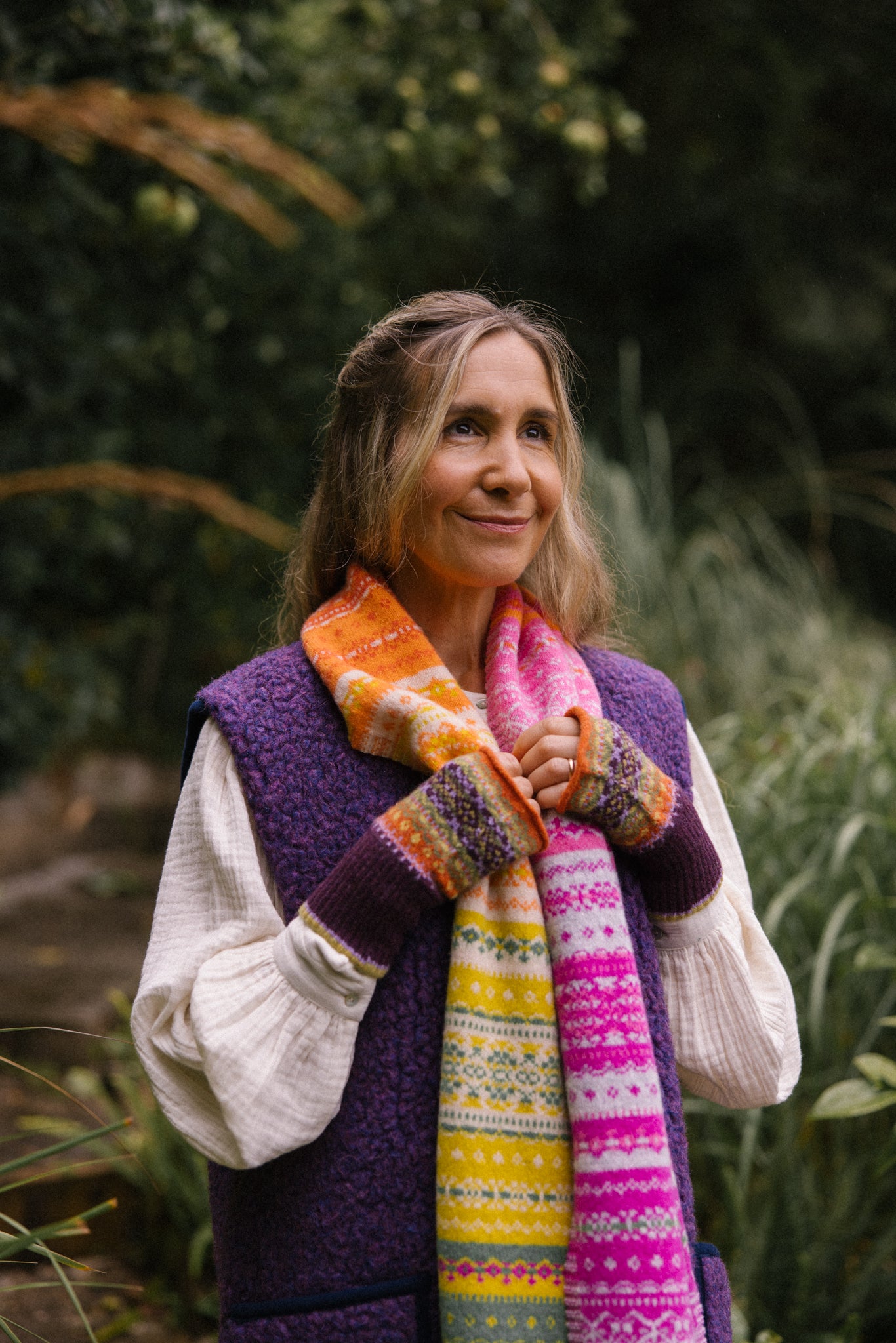 Wool Gilet - Violet