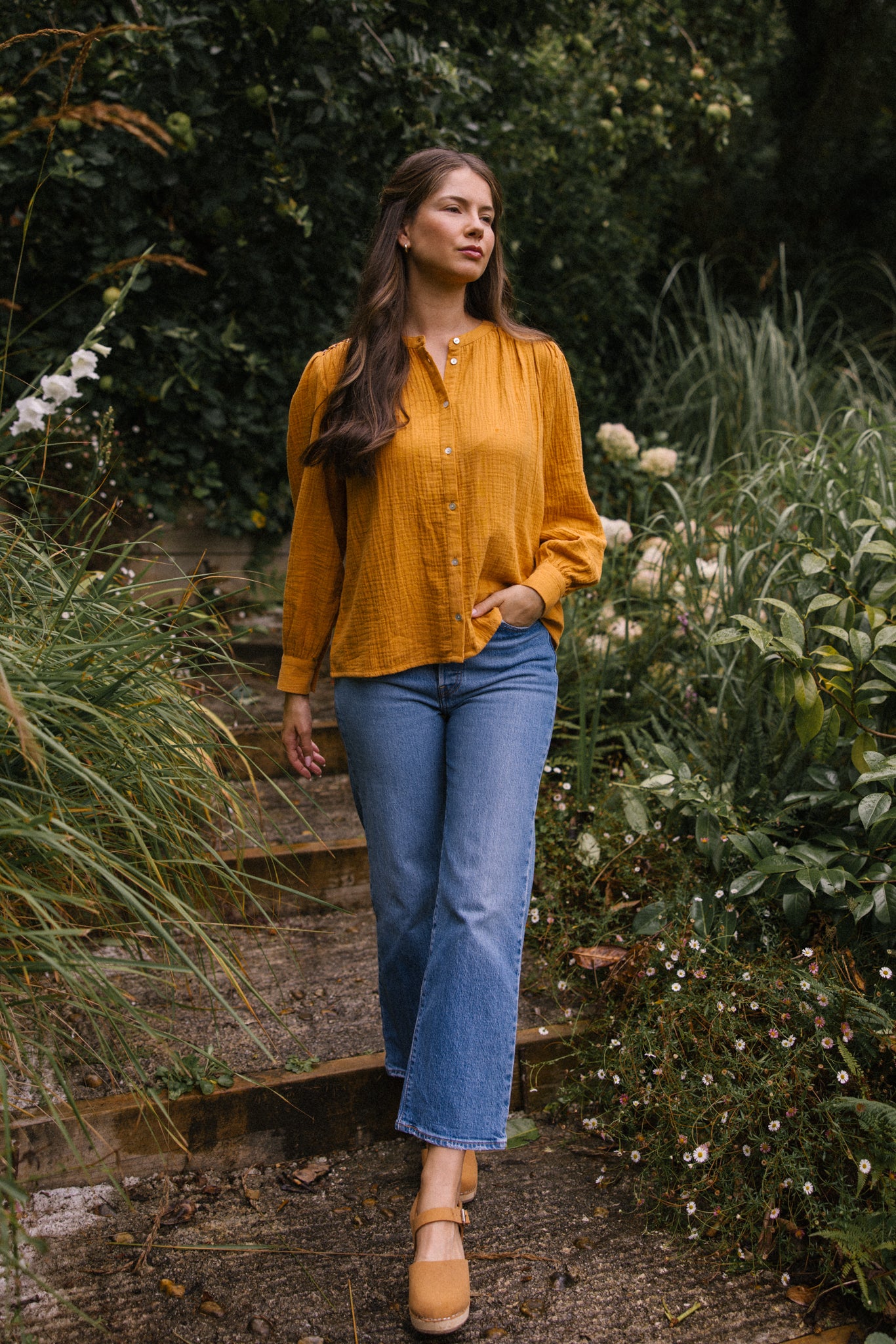Hazel Blouse - Turmeric