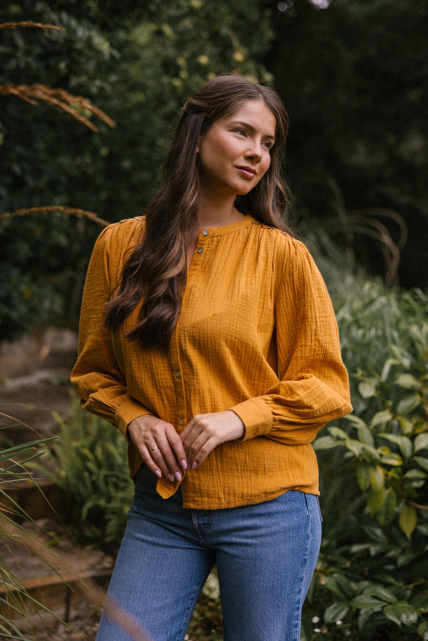 Hazel Blouse - Turmeric