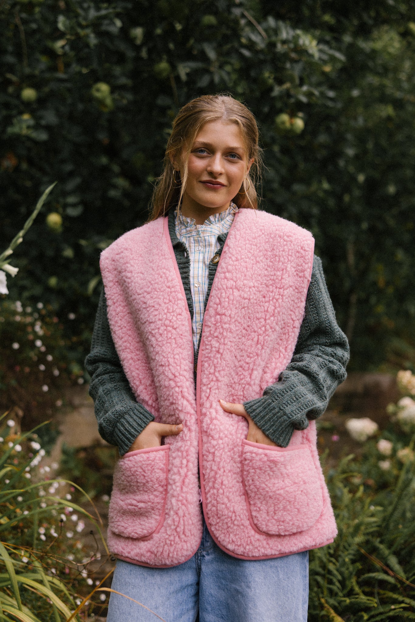 Wool Gilet - Pink