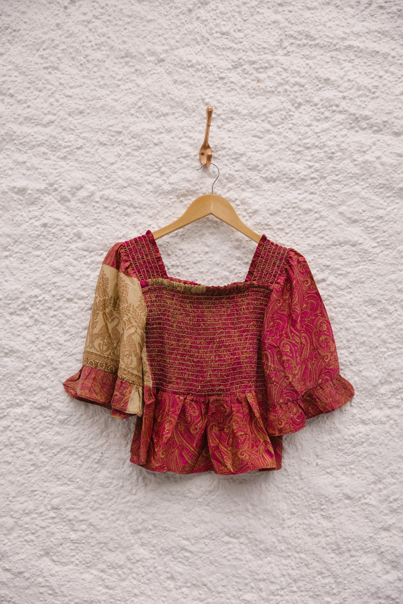 Joelyn Silk Smock Blouse - M - 103