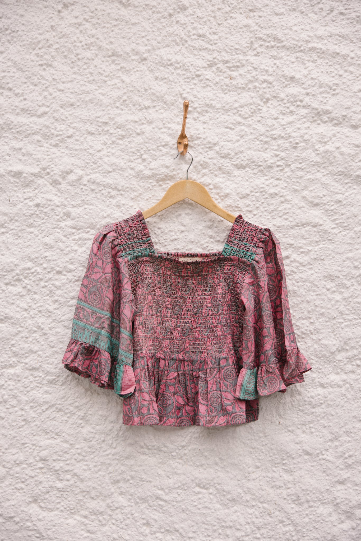 Joelyn Silk Smock Blouse - M - 104