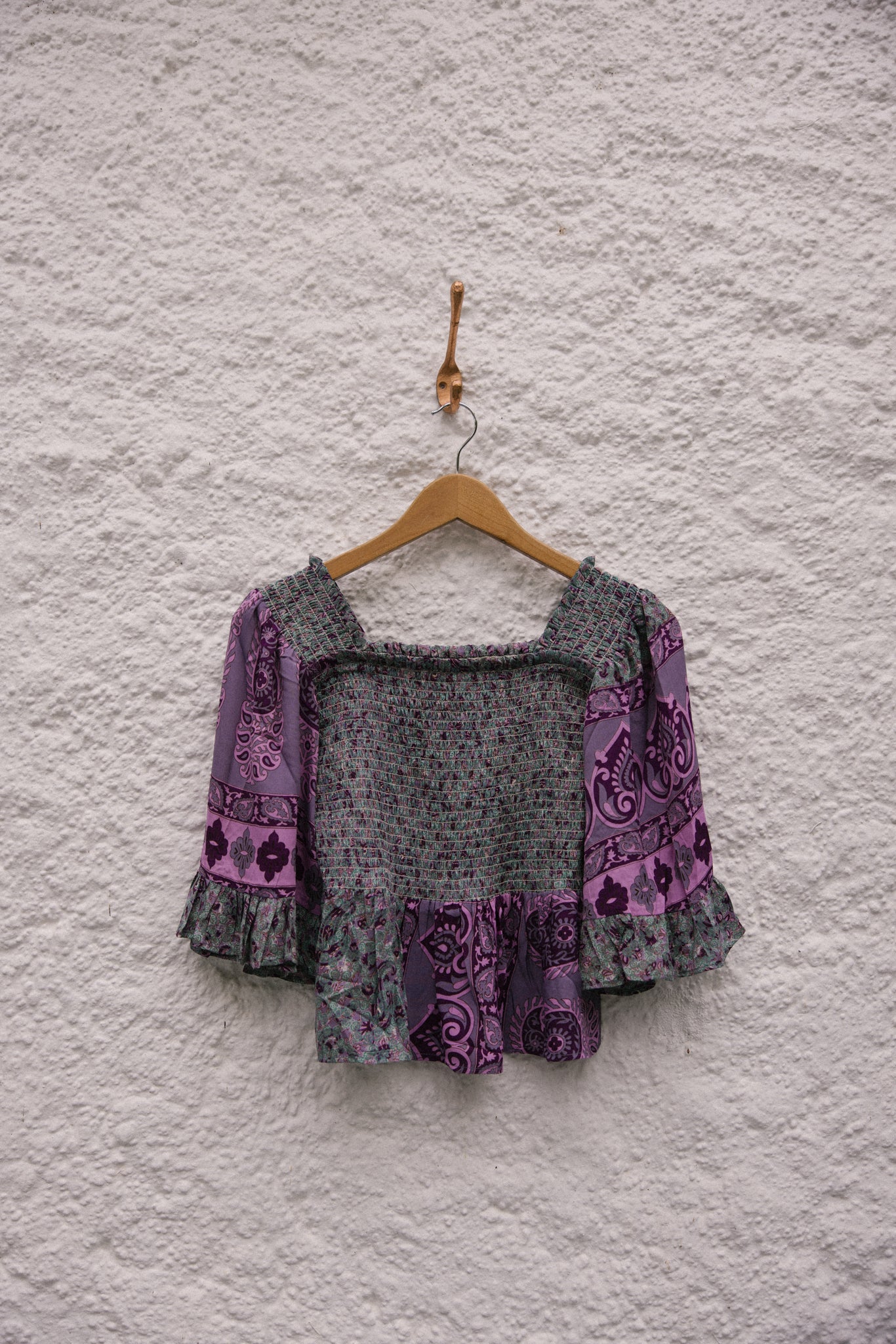 Joelyn Silk Smock Blouse - M - 116