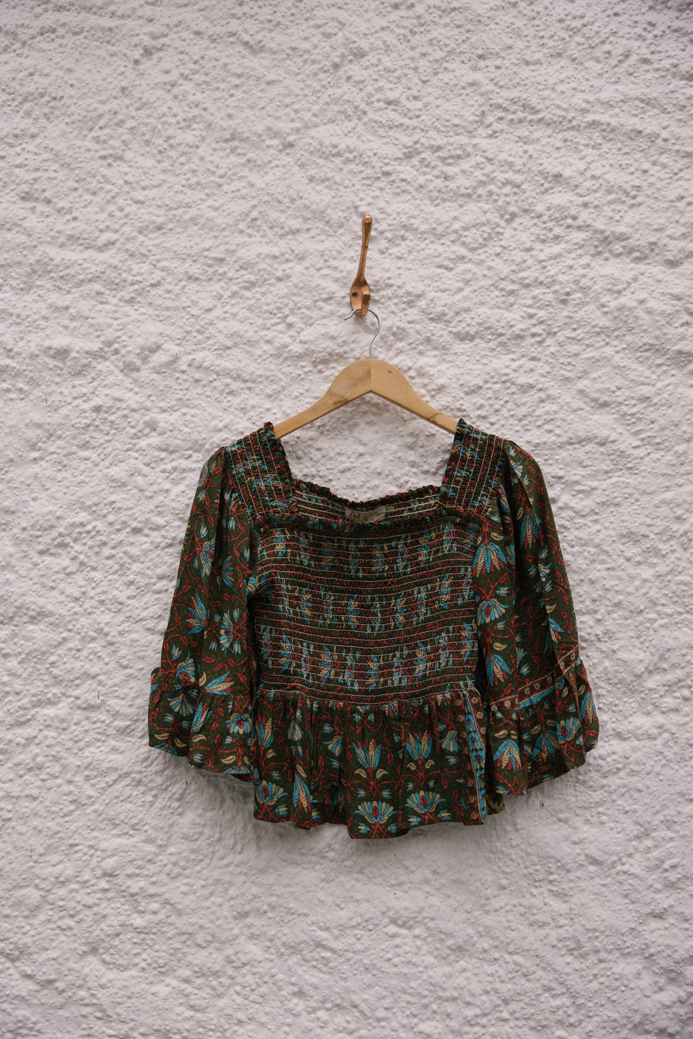 Joelyn Silk Smock Blouse - L - 117