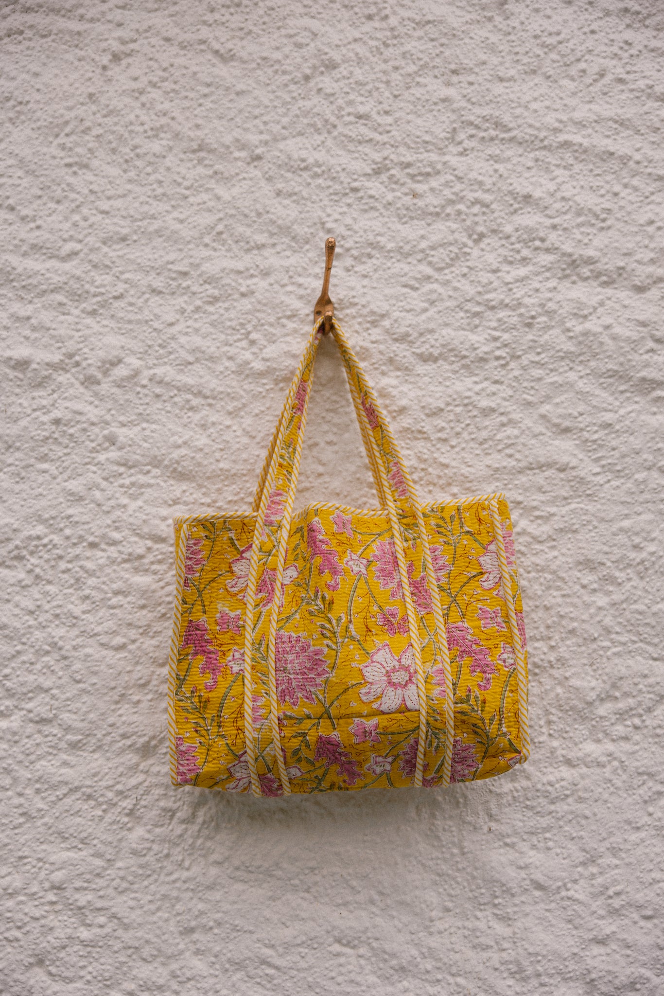 Quilted Tote Bag - Marigold