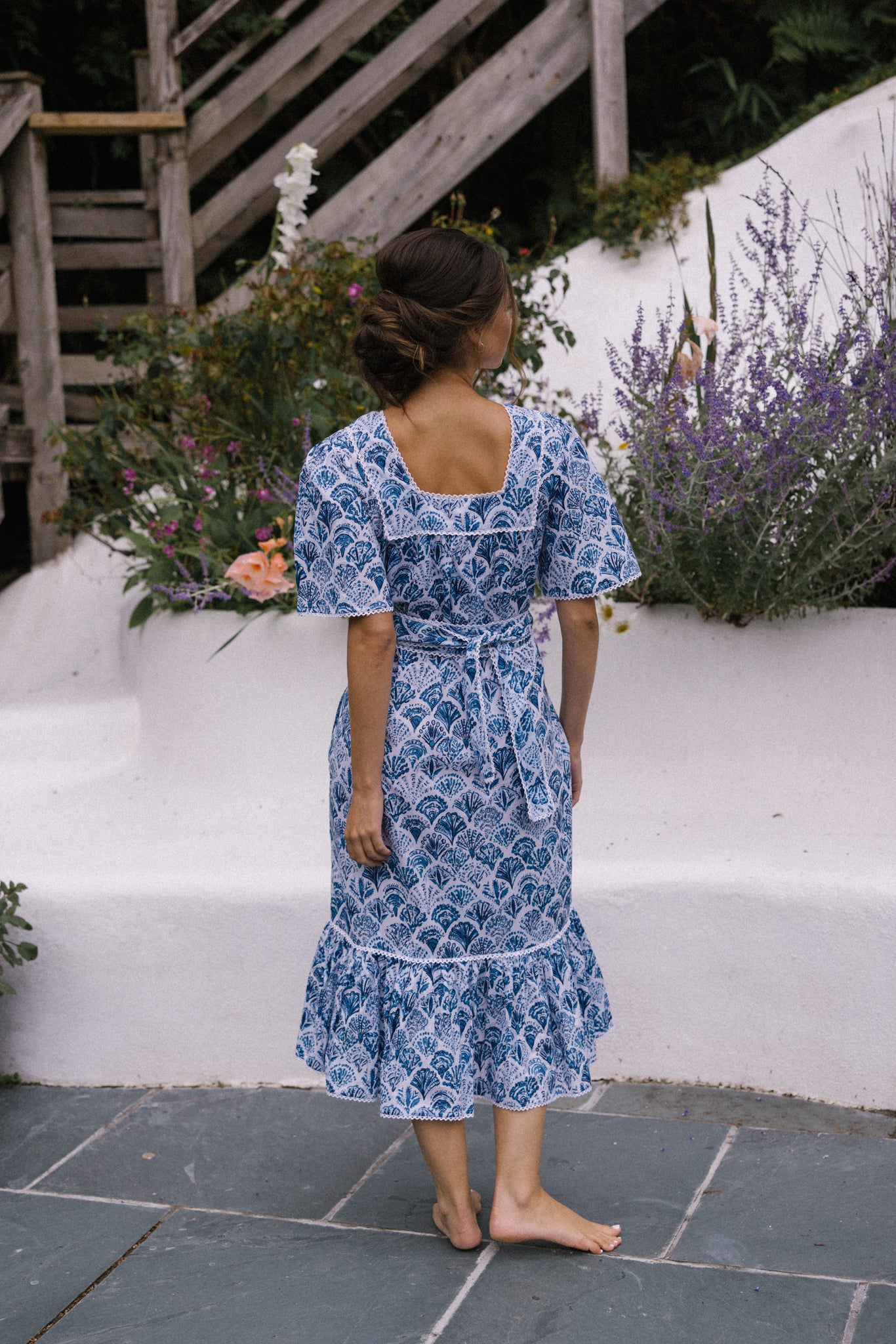 Sea Shell Angie Dress - Blue