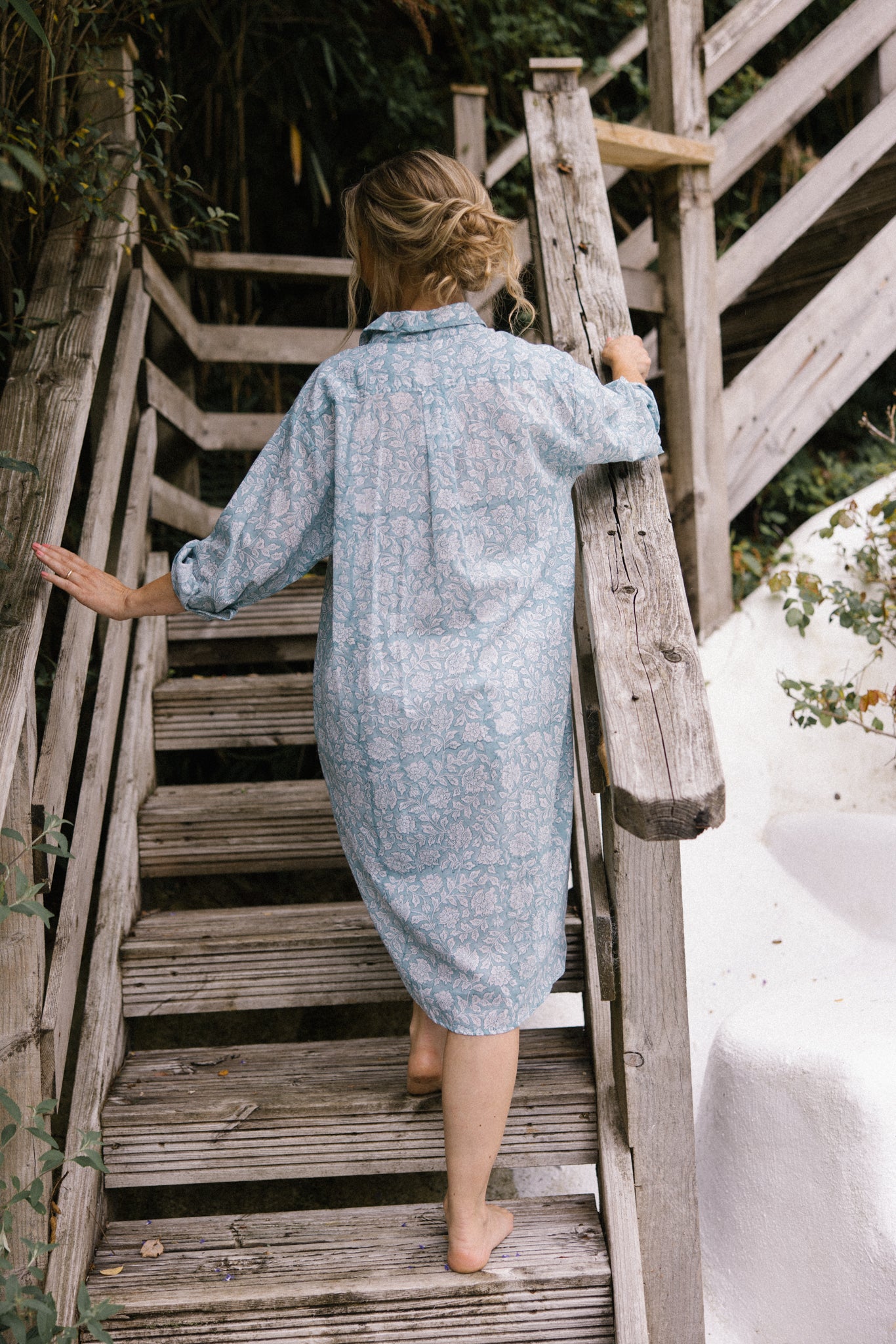 Chloe Shirt Dress - Duck Egg