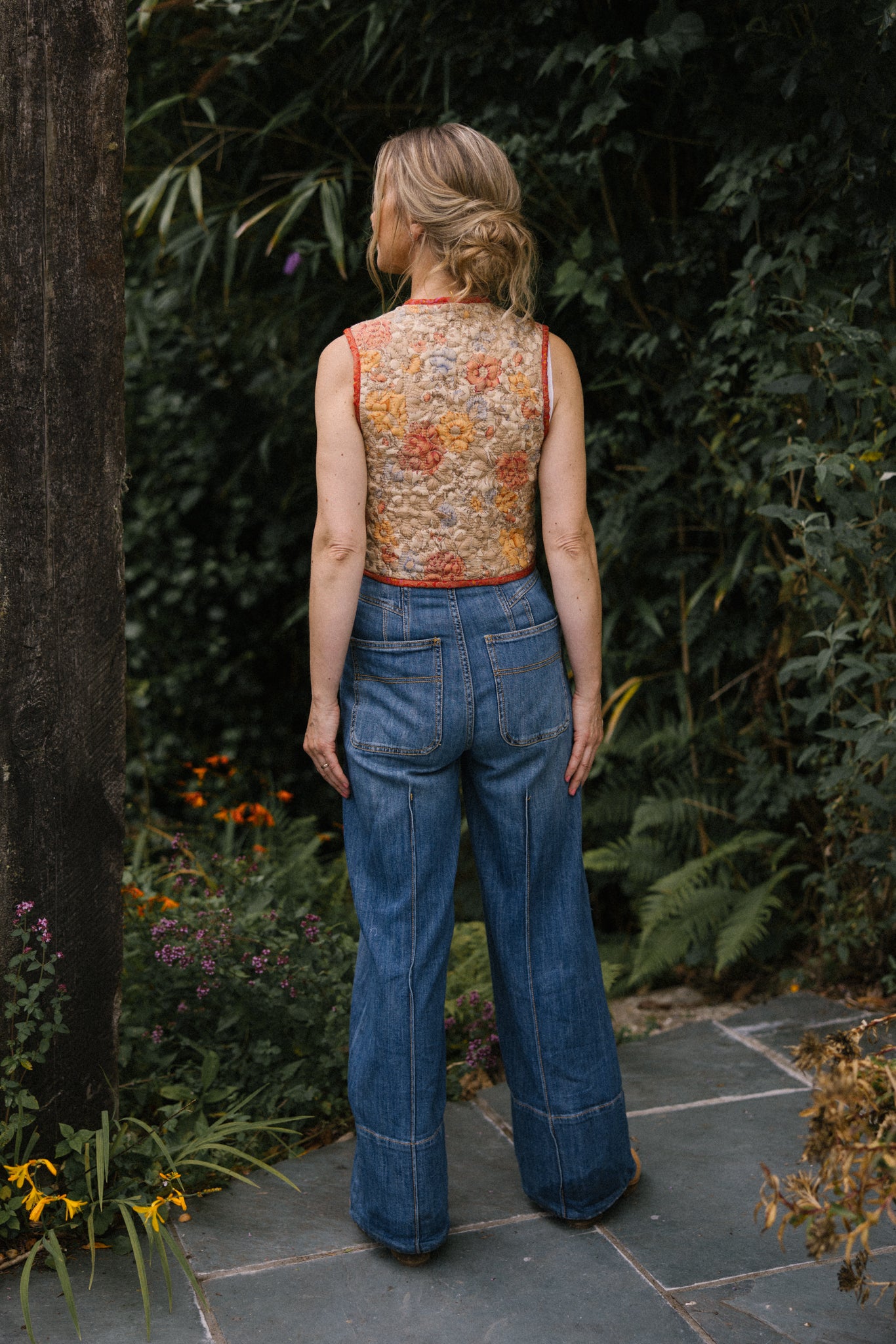 Melissa Silk Reversible Waistcoat S - 002