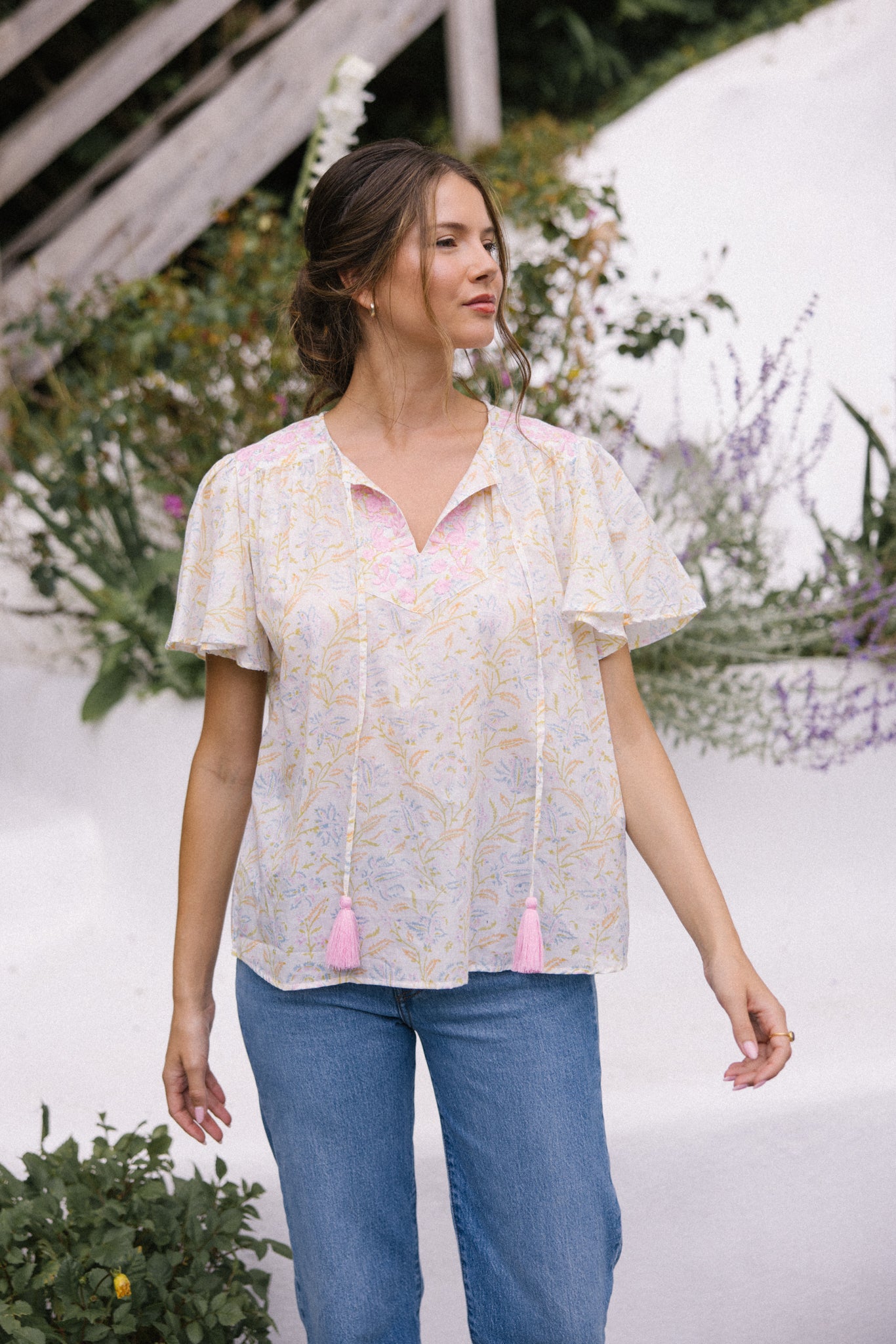 Lolita S/S Blouse - Pastel dream