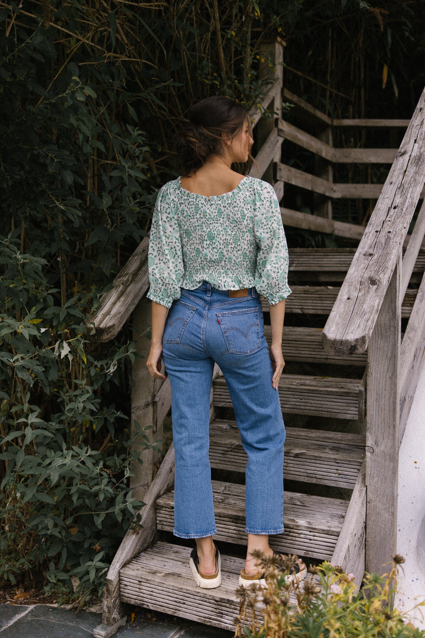 Mona Smock Top - Petala Green