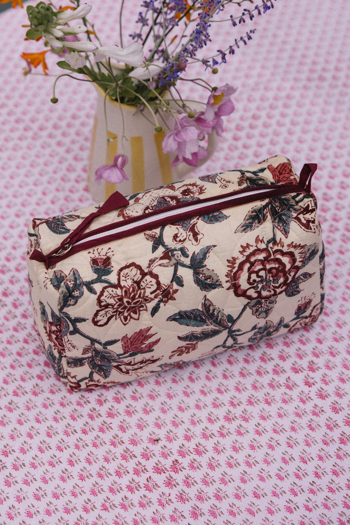 Wash Bag - Vintage Rose