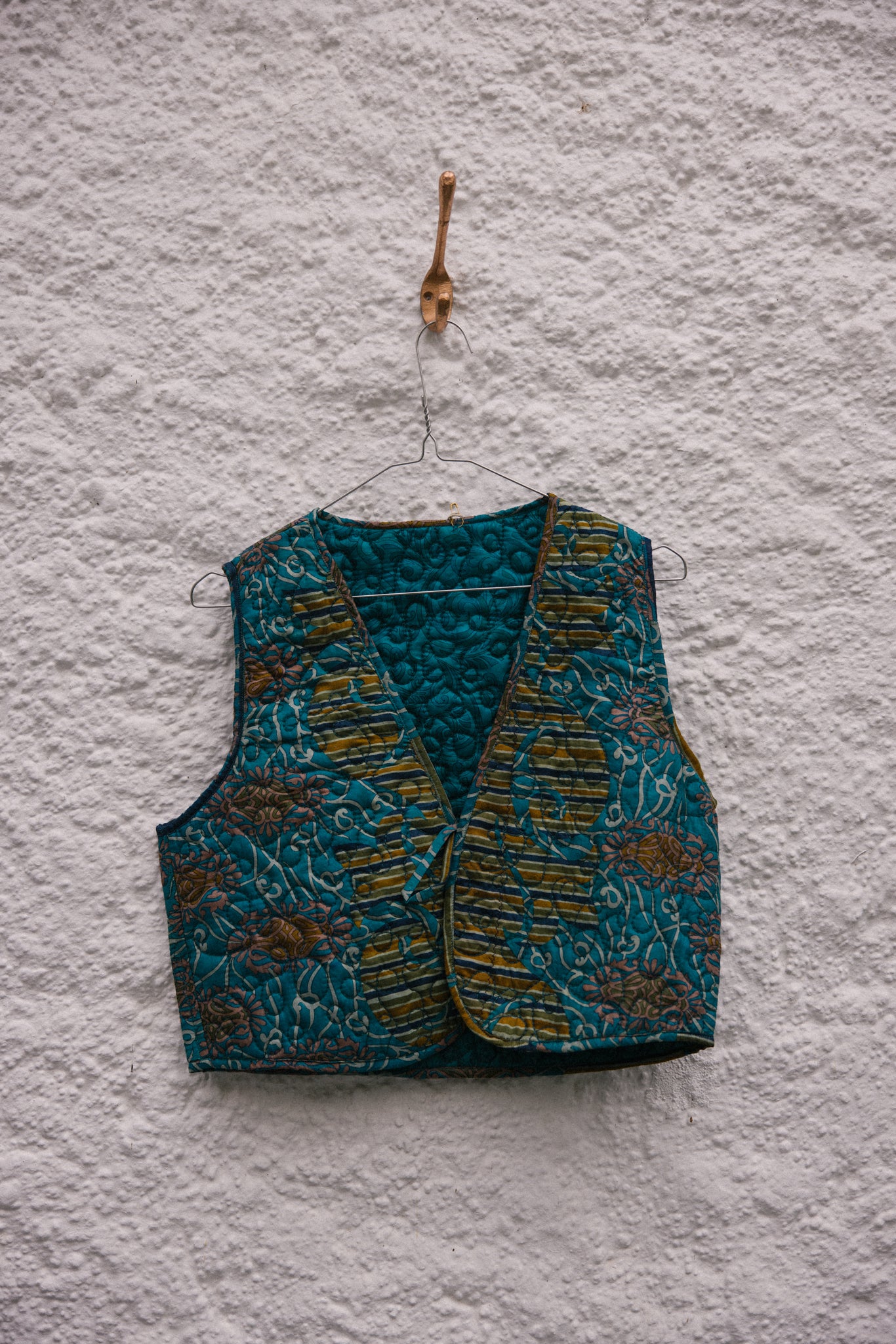 Melissa Silk Reversible Waistcoat L - 074