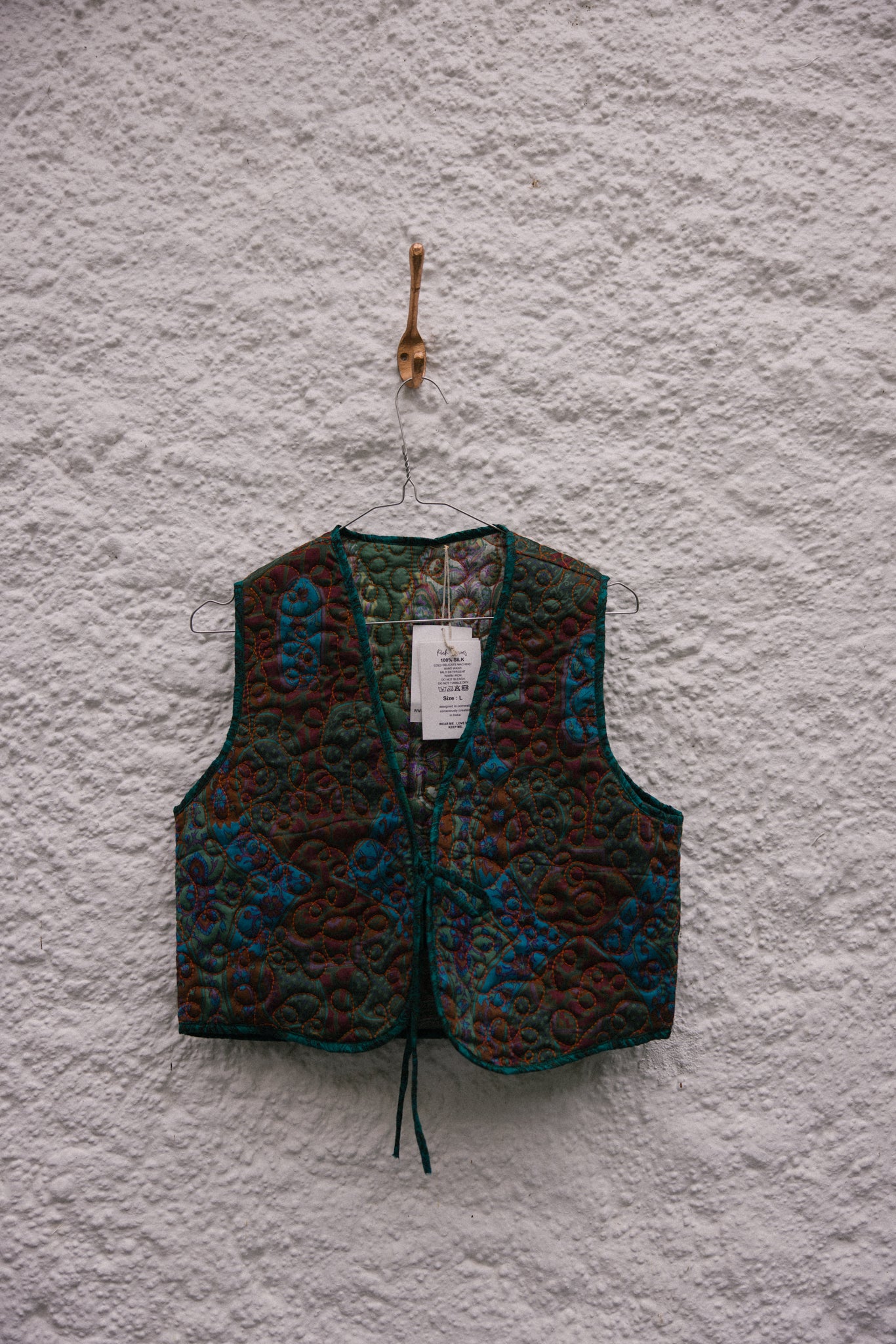 Melissa Silk Reversible Waistcoat L - 010