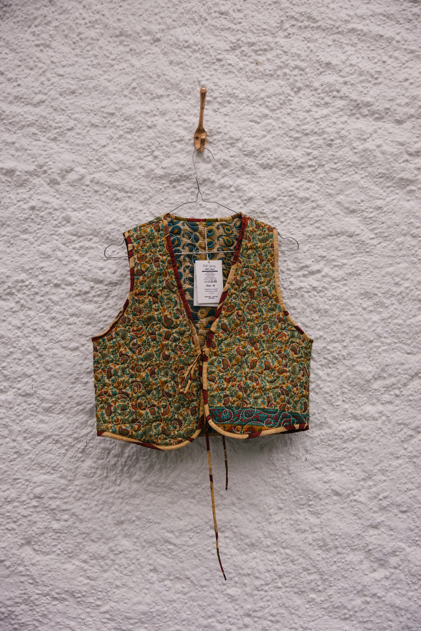 Melissa Silk Reversible Waistcoat M - 003