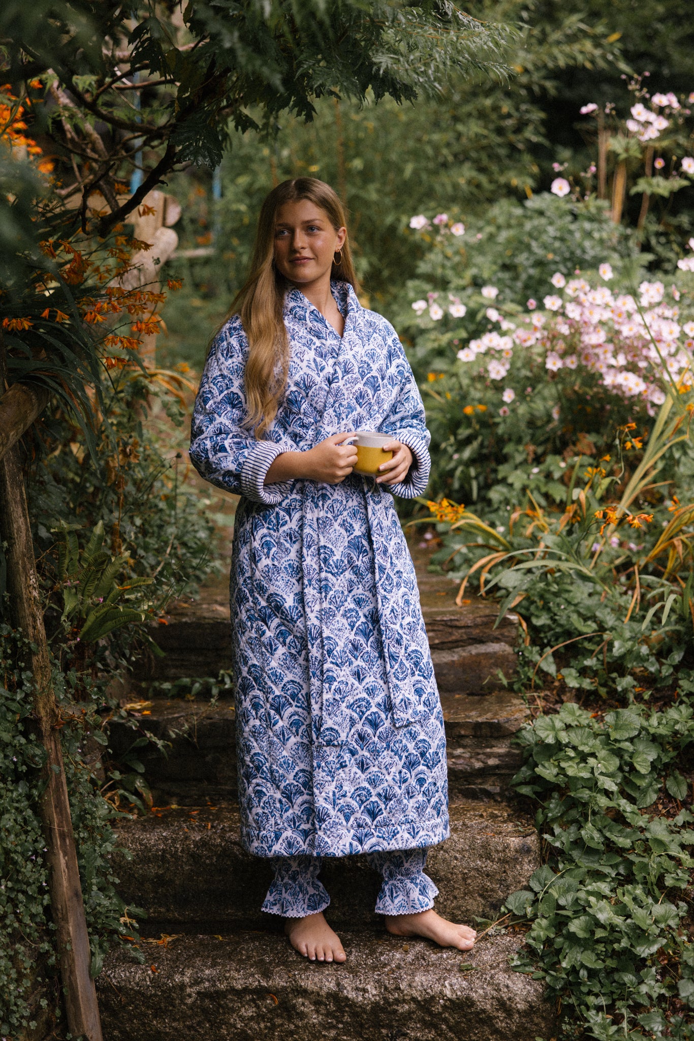 Quilted Dressing Gown - Sea Shell - AVAILABLE FOR PRE-ORDER