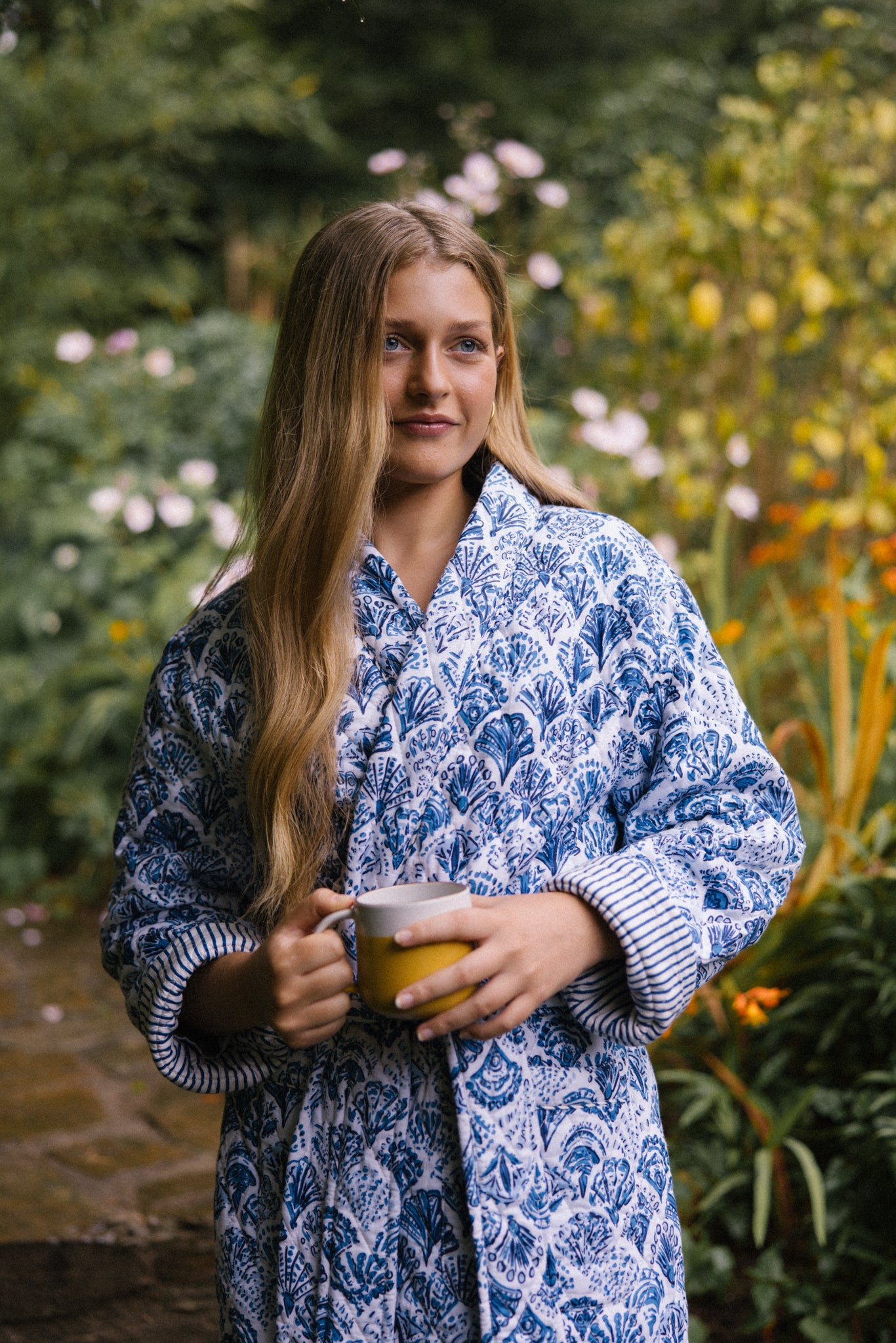 Quilted Dressing Gown - Sea Shell - AVAILABLE FOR PRE-ORDER