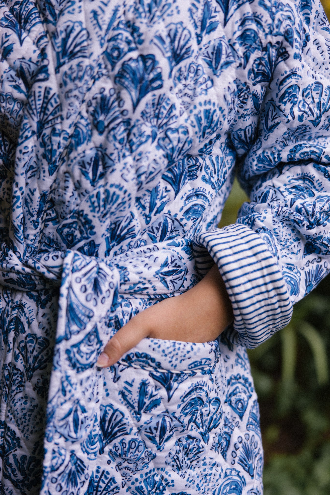 Quilted Dressing Gown - Sea Shell - AVAILABLE FOR PRE-ORDER