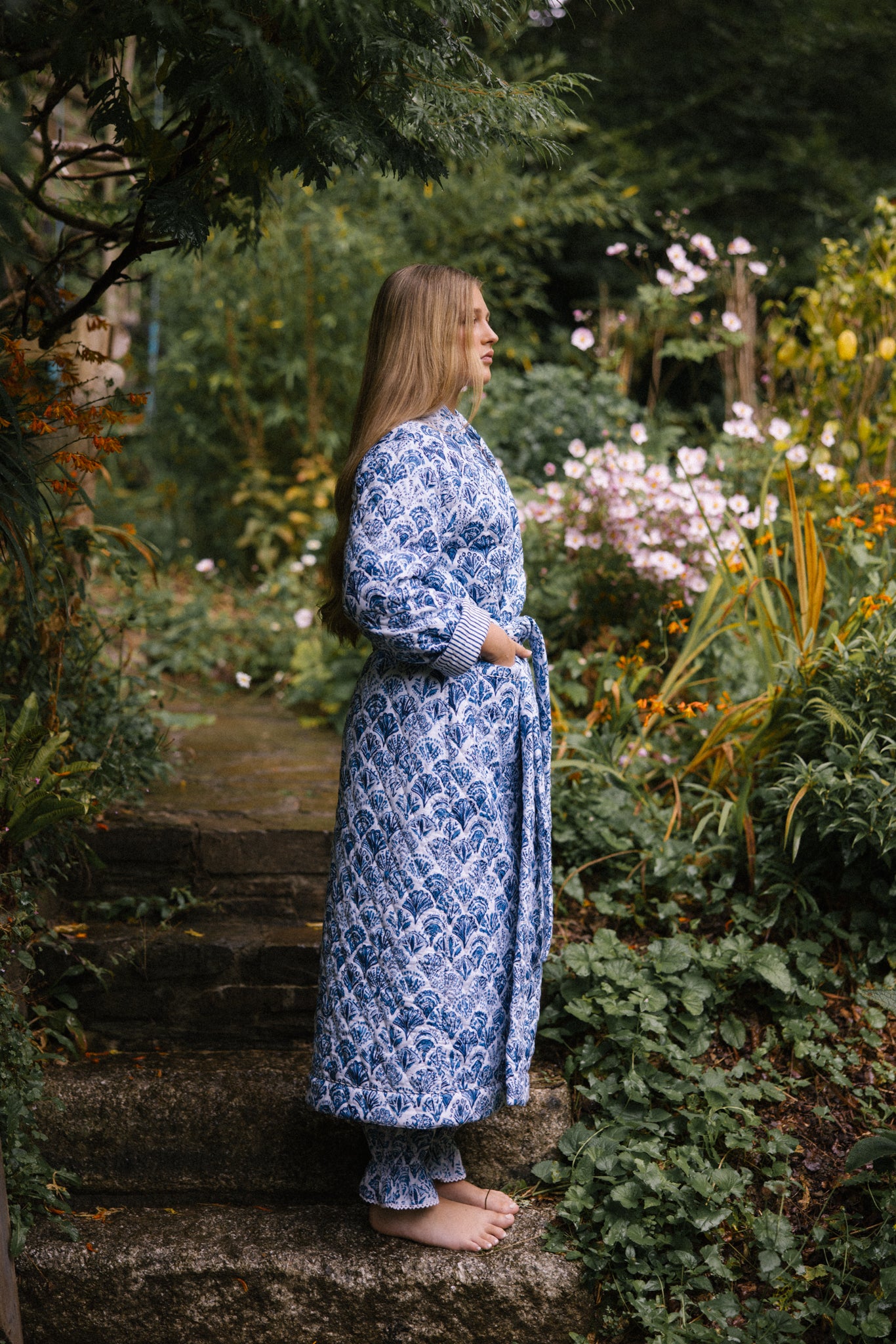 Quilted Dressing Gown - Sea Shell - AVAILABLE FOR PRE-ORDER