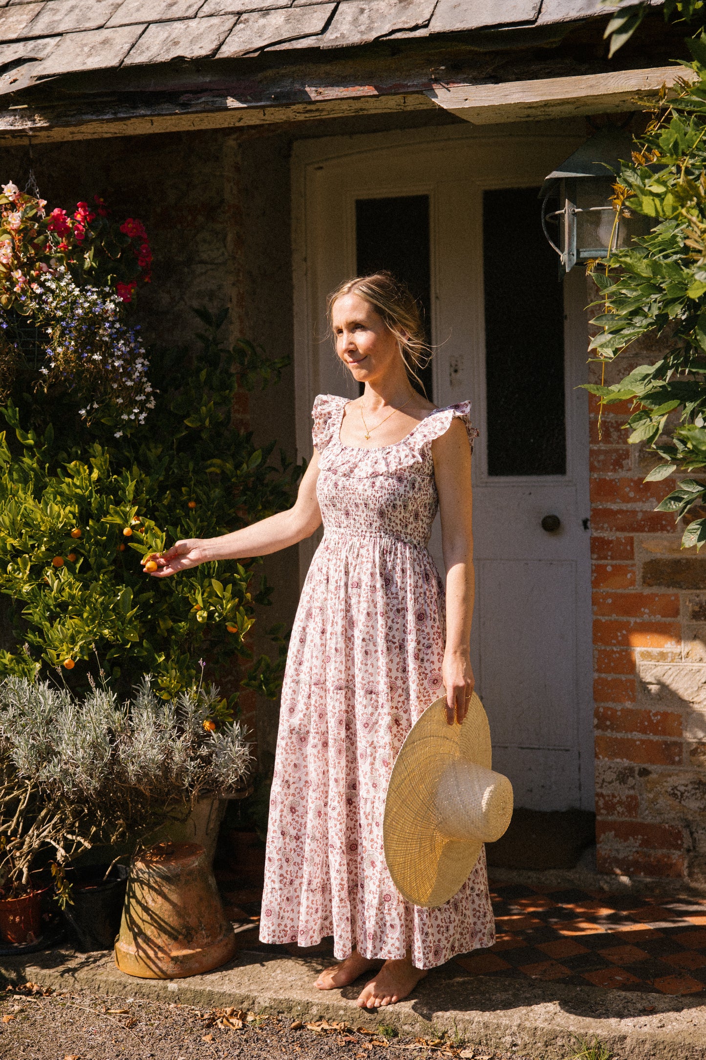 Mona Scoop Smock Dress- Earth (AVAILABLE FOR PREORDER )