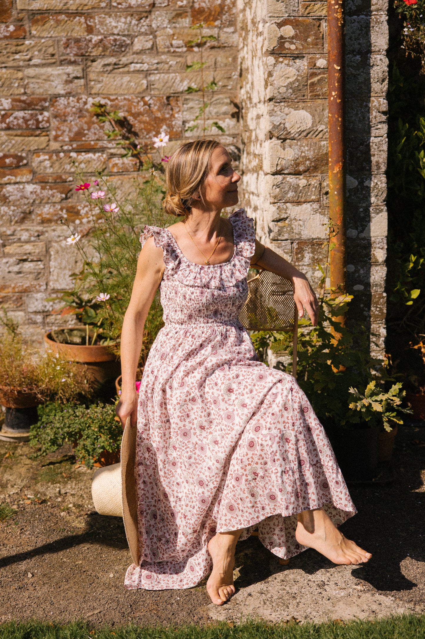 Mona Scoop Smock Dress- Earth (AVAILABLE FOR PREORDER )