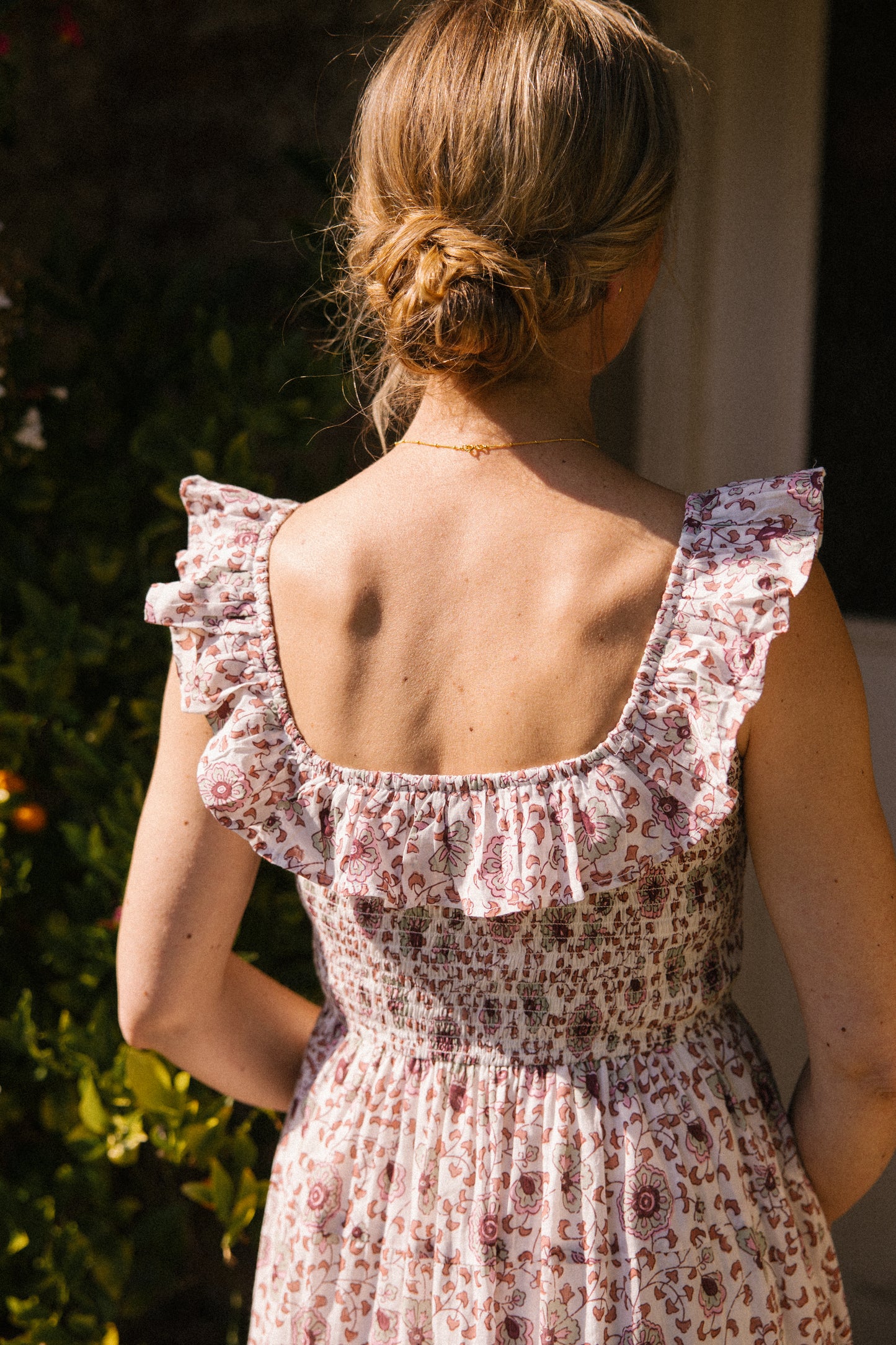 Mona Scoop Smock Dress- Earth (AVAILABLE FOR PREORDER )